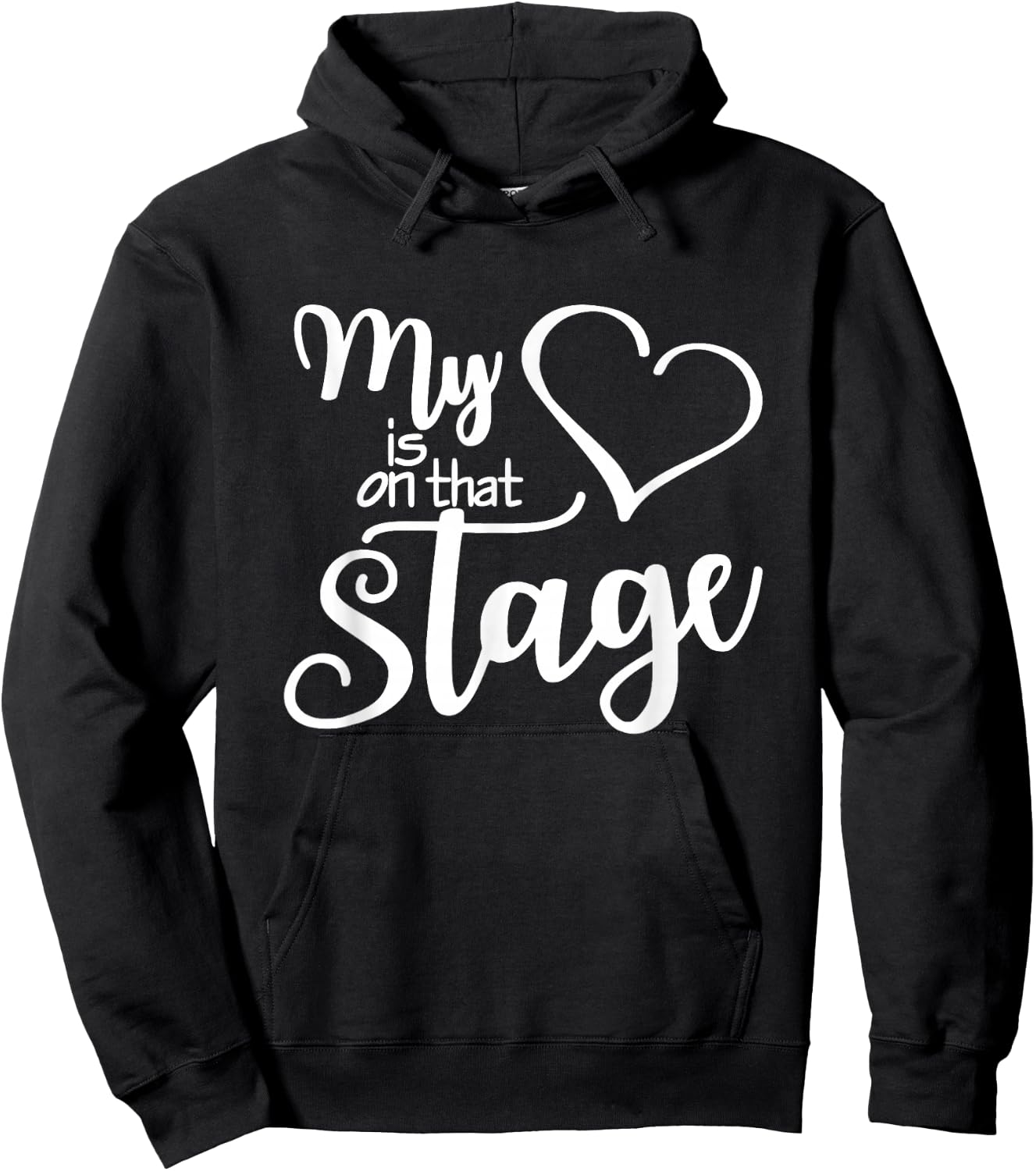 Dance Mom My Heart is On That Stage Dance Recital Hoodie - Hoodie | Black
