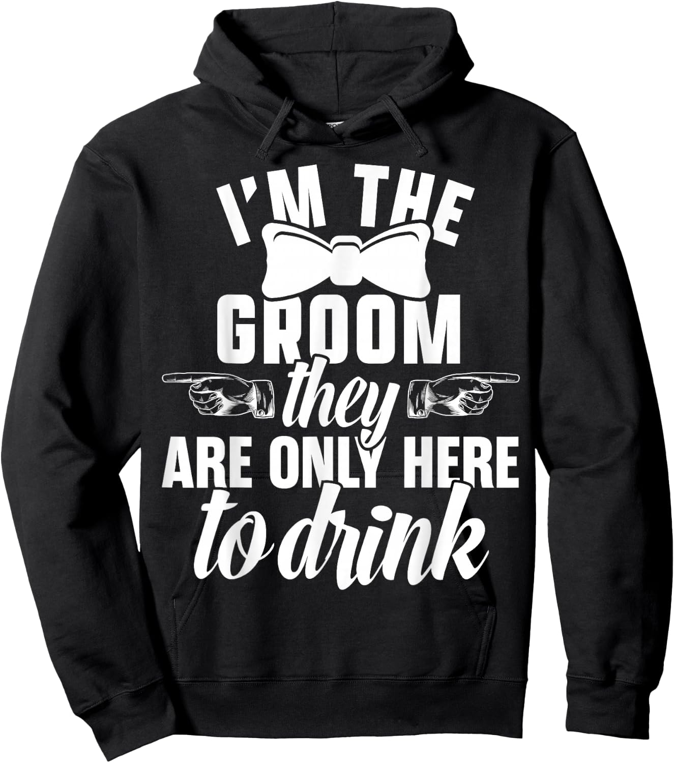 The Groom Bachelor Supplies Party Wedding Hoodie - Hoodie | Black