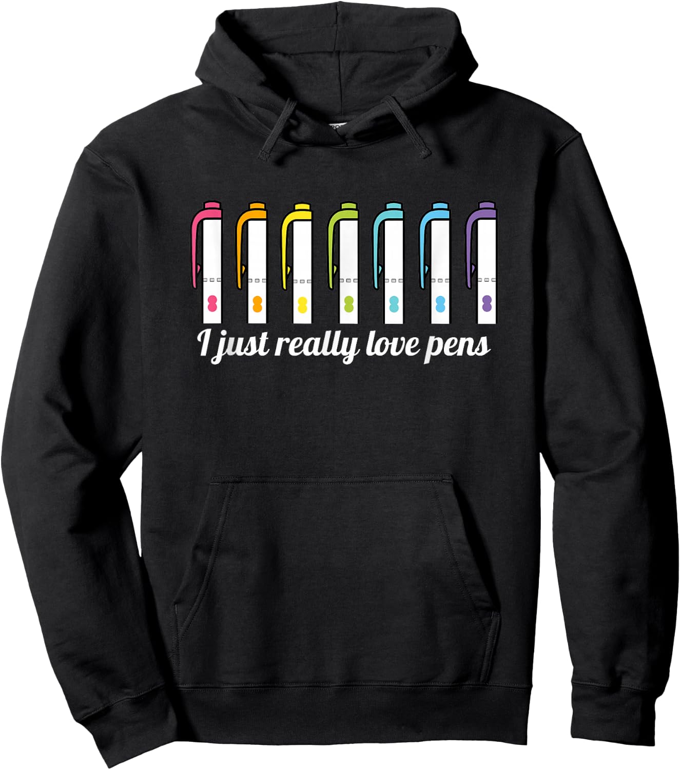 Planner Pens and Markers Hoodie - Hoodie | Black
