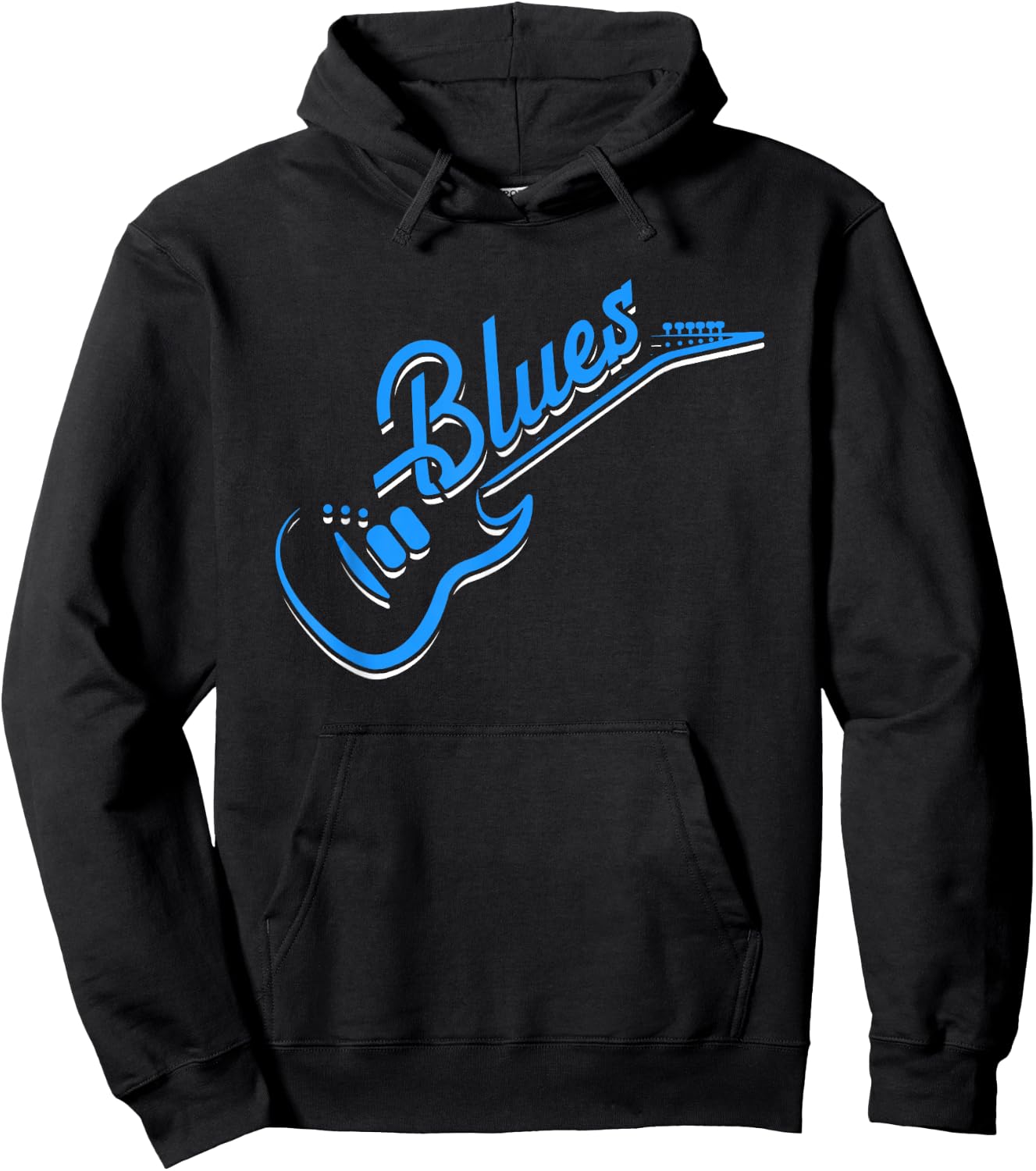 Blues Guitar | Jazz Music | Guitarist Blues Hoodie - Hoodie | Black