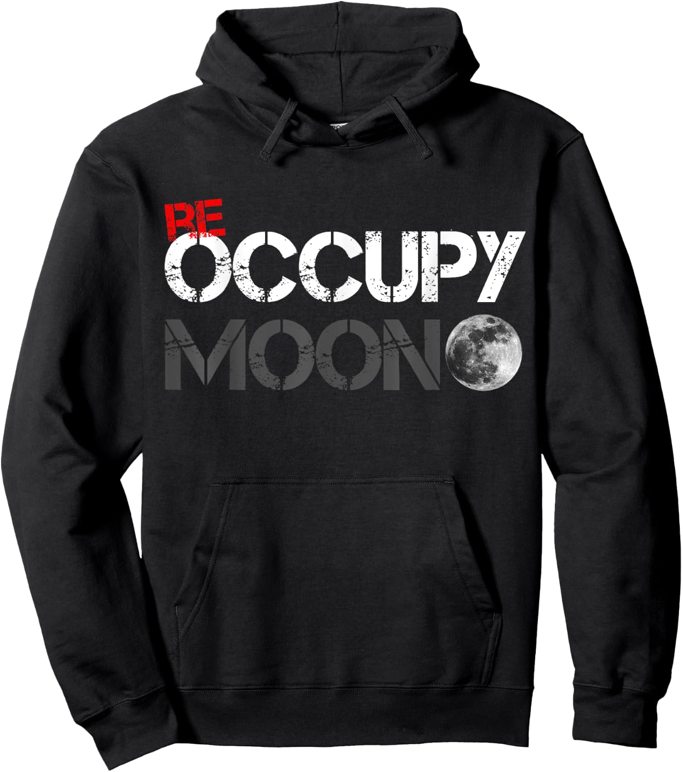 Occupy Moon Moon Landing Hoodie - Hoodie | Black