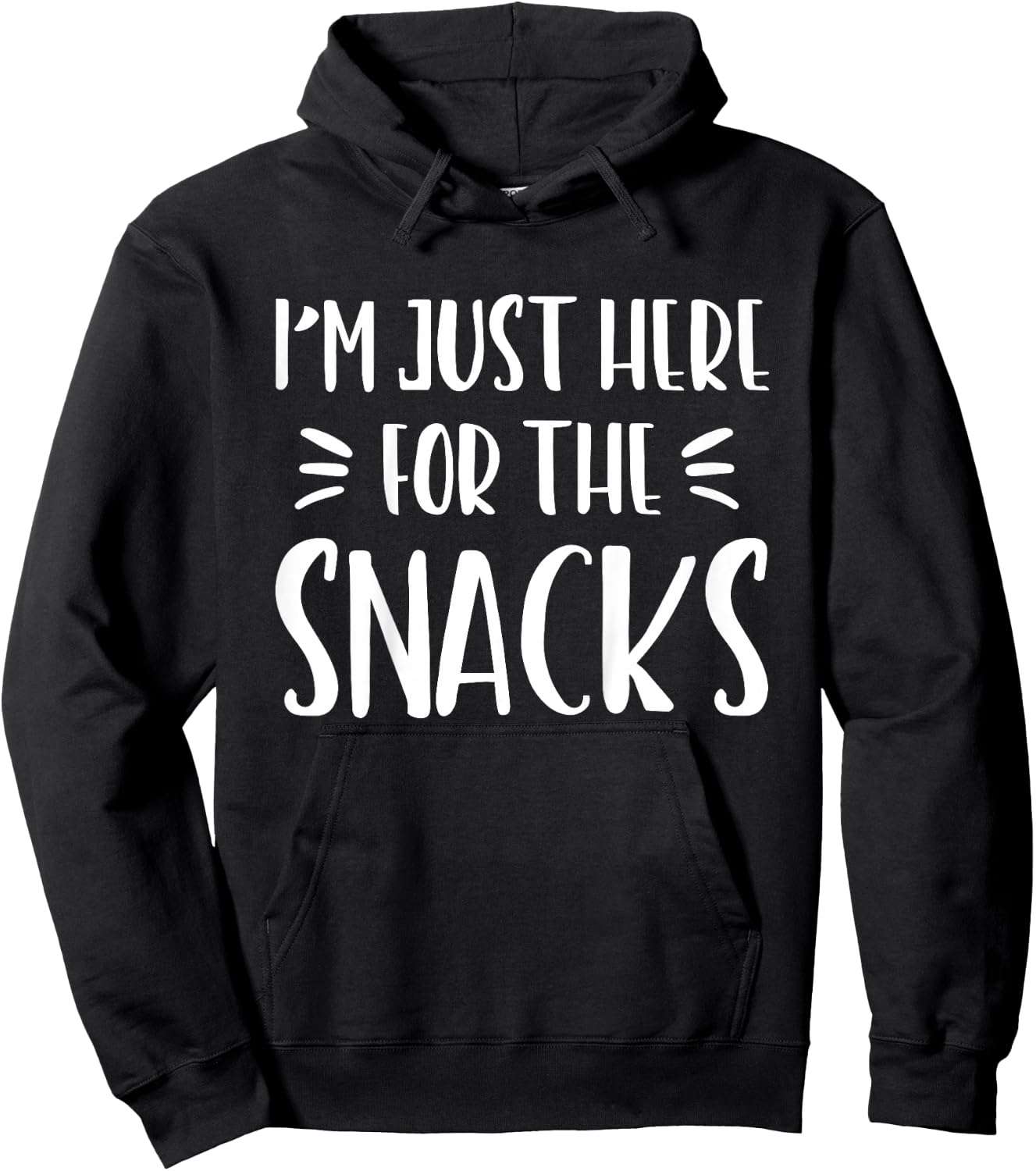 I'm Just Here for The Snacks Funny Saying Kid Toddler Hoodie - Hoodie | Black