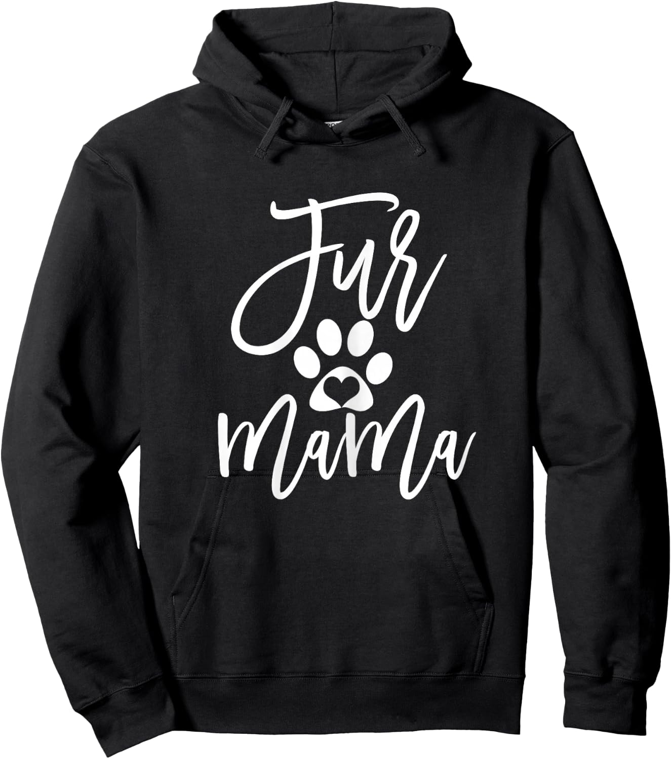 Fur Mama Dog and Cat Mom Fur Momma Furmama Hoodie - Hoodie | Black