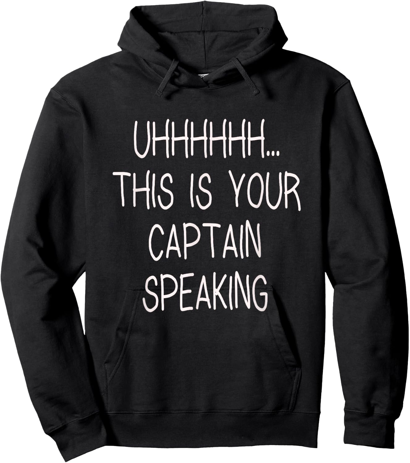 Captain Speaking Airline Pilot Hoodie - Hoodie | Black