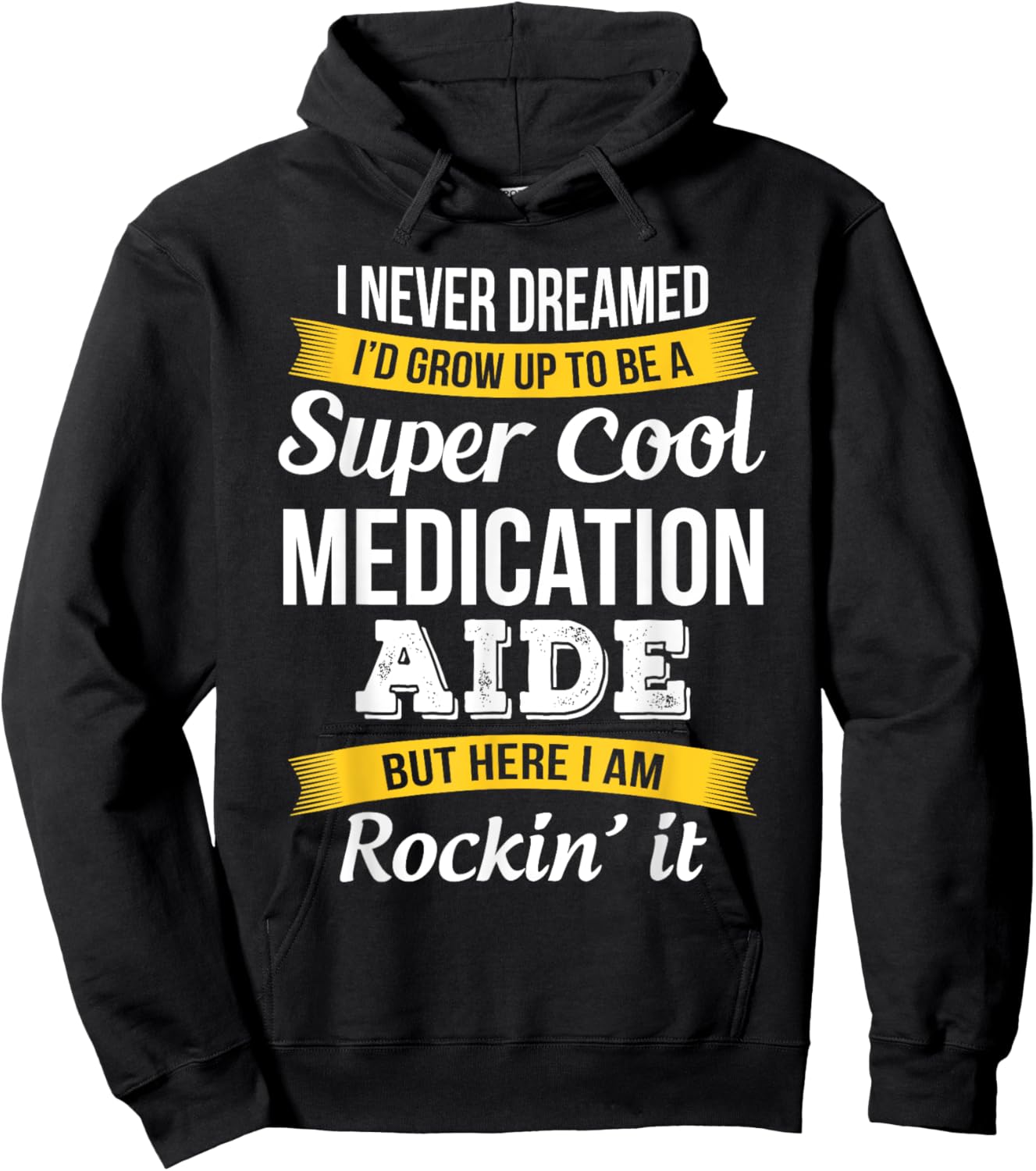 Funny Medication Aide Gifts Appreciation Hoodie - Hoodie | Black
