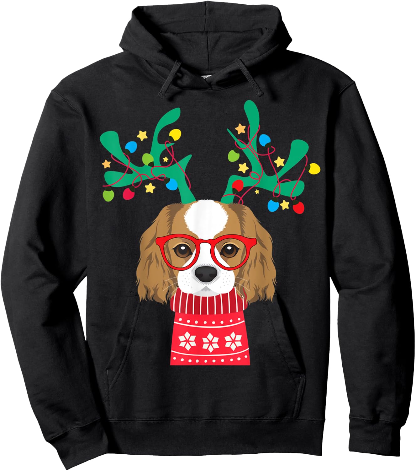 Crazy Cat Flash ForEssential quotes 114 Cavalier King Charles Spaniel Funny Holiday Xmas Christmas Hoodie - Hoodie | Black