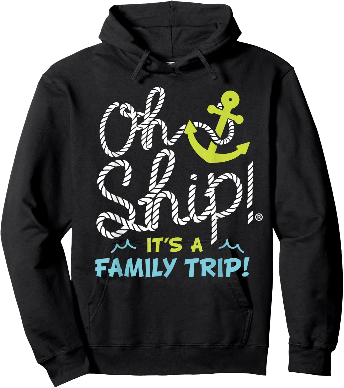 Oh Ship It's a Family Trip - Matching Family Group Cruise Hoodie - Hoodie | Black