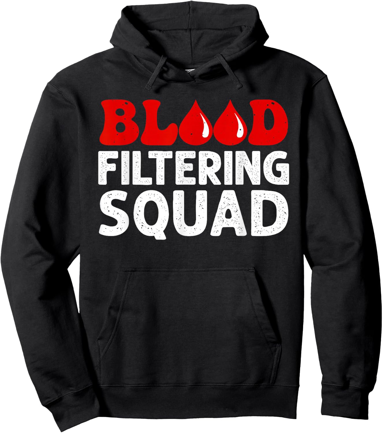 Funny Dialysis Nurse Art Men Women Dialysis Technician Squad Hoodie - Hoodie | Black