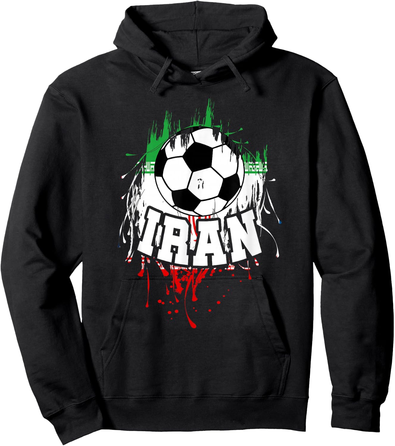 Iran Soccer Iranian Football Persian Futbol Hoodie - Hoodie | Black