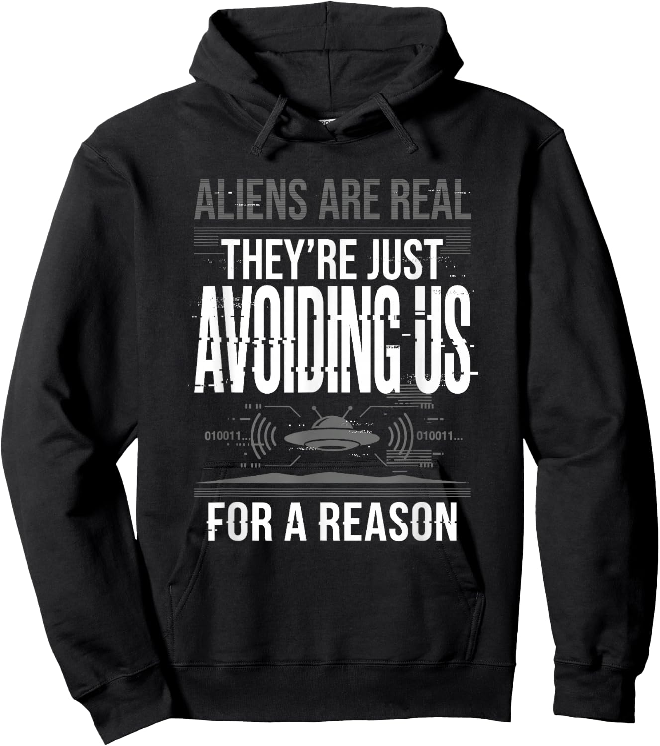 Aliens UFO Space Sci Fi Believer Extraterrestrial Hoodie - Hoodie | Black