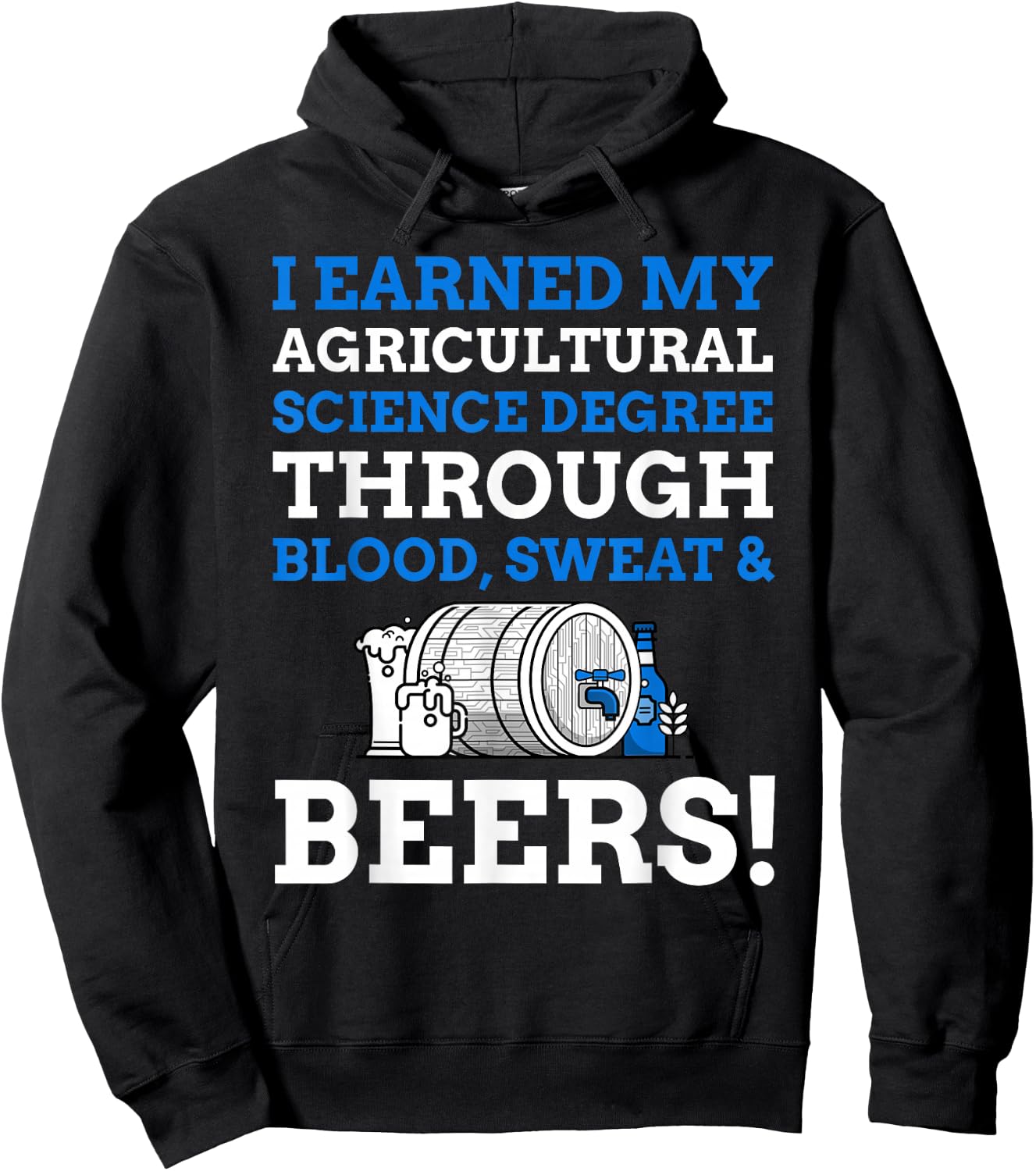 Agriculture Degree Gifts & Funny Agricultural Science Hoodie - Hoodie | Black