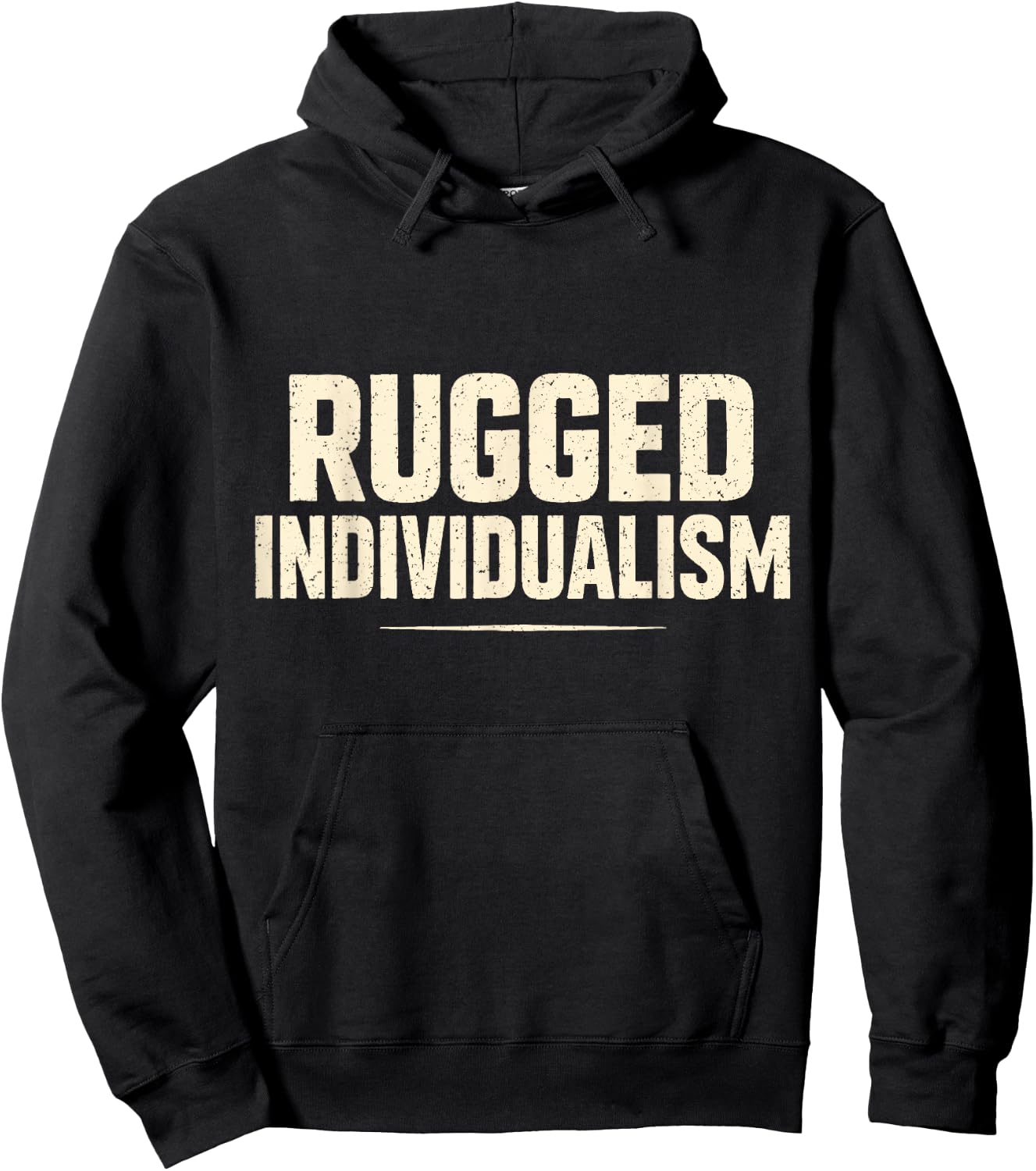 Rugged Individualism Freedom Spirit Outdoors Adventure Hoodie - Hoodie | Black