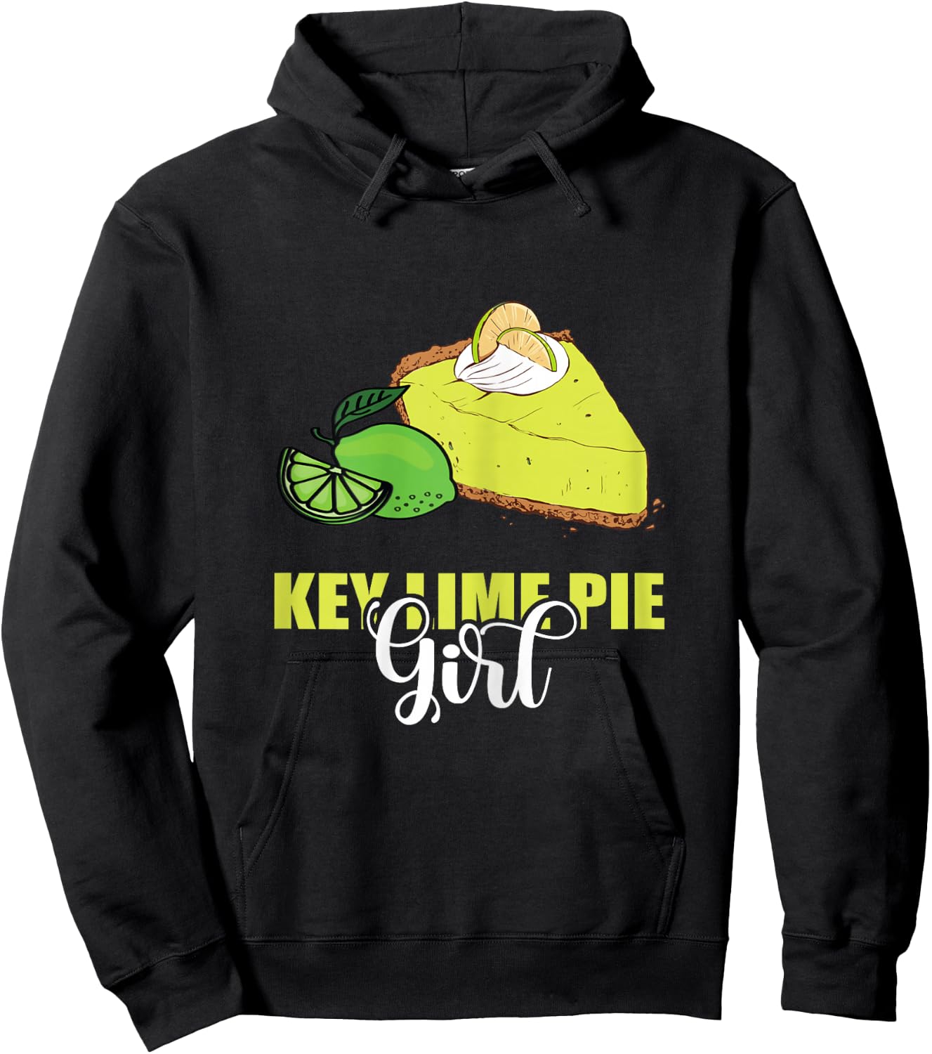 Key Lime Pie Girl Tart Lemon Pie Dessert Lime Pie Baker Hoodie - Hoodie | Black