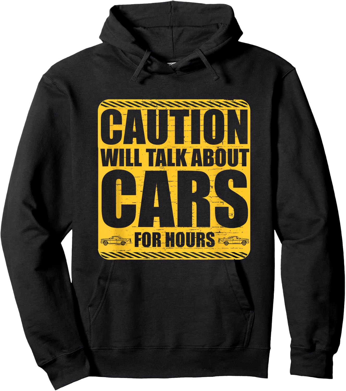 Caution Will Talk About Cars for Hours Auto Mechanic Hoodie - Hoodie | Black