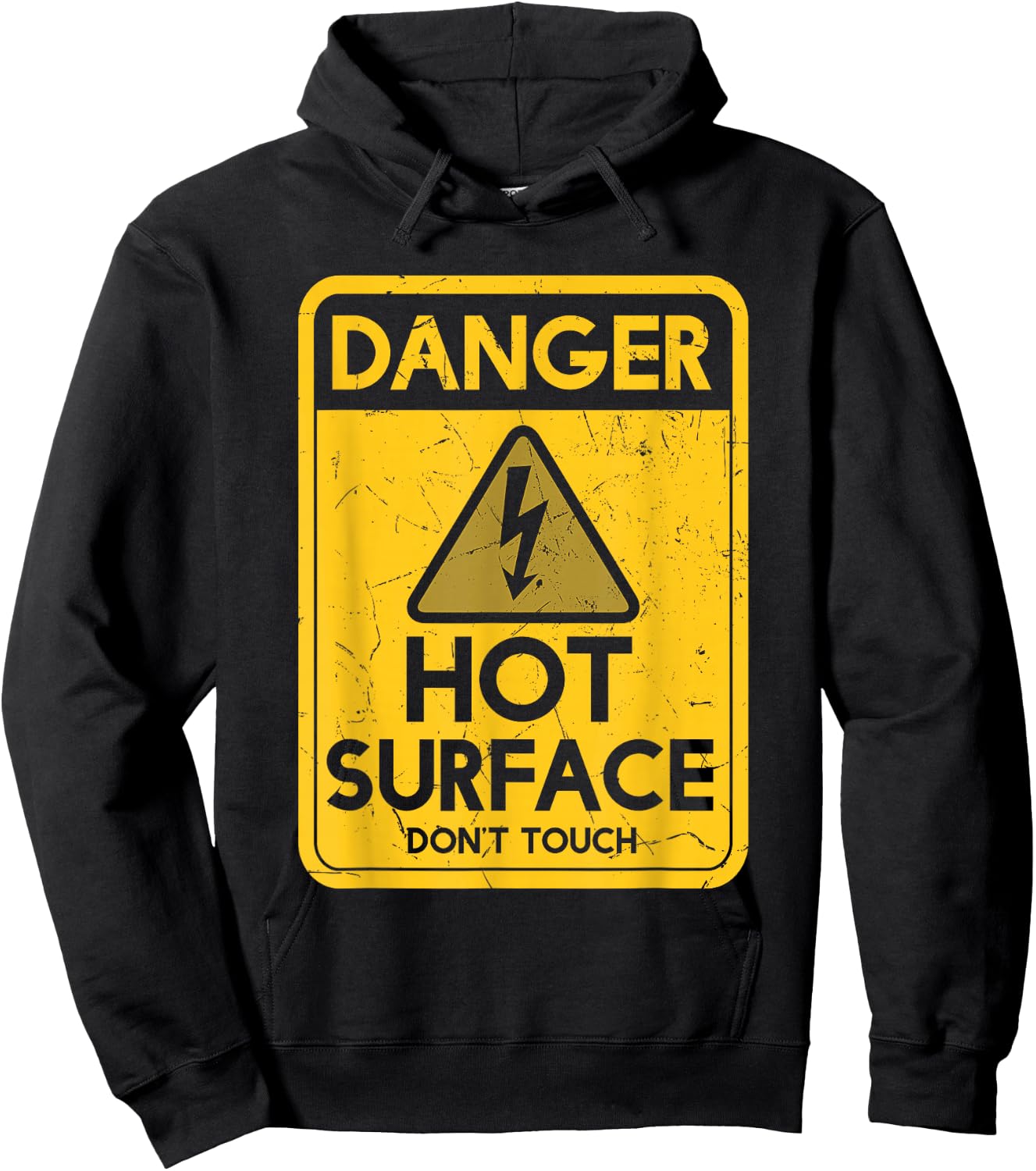 Funny Danger Hot Surface Don't Touch Humor Ceramicist Hoodie - Hoodie | Black