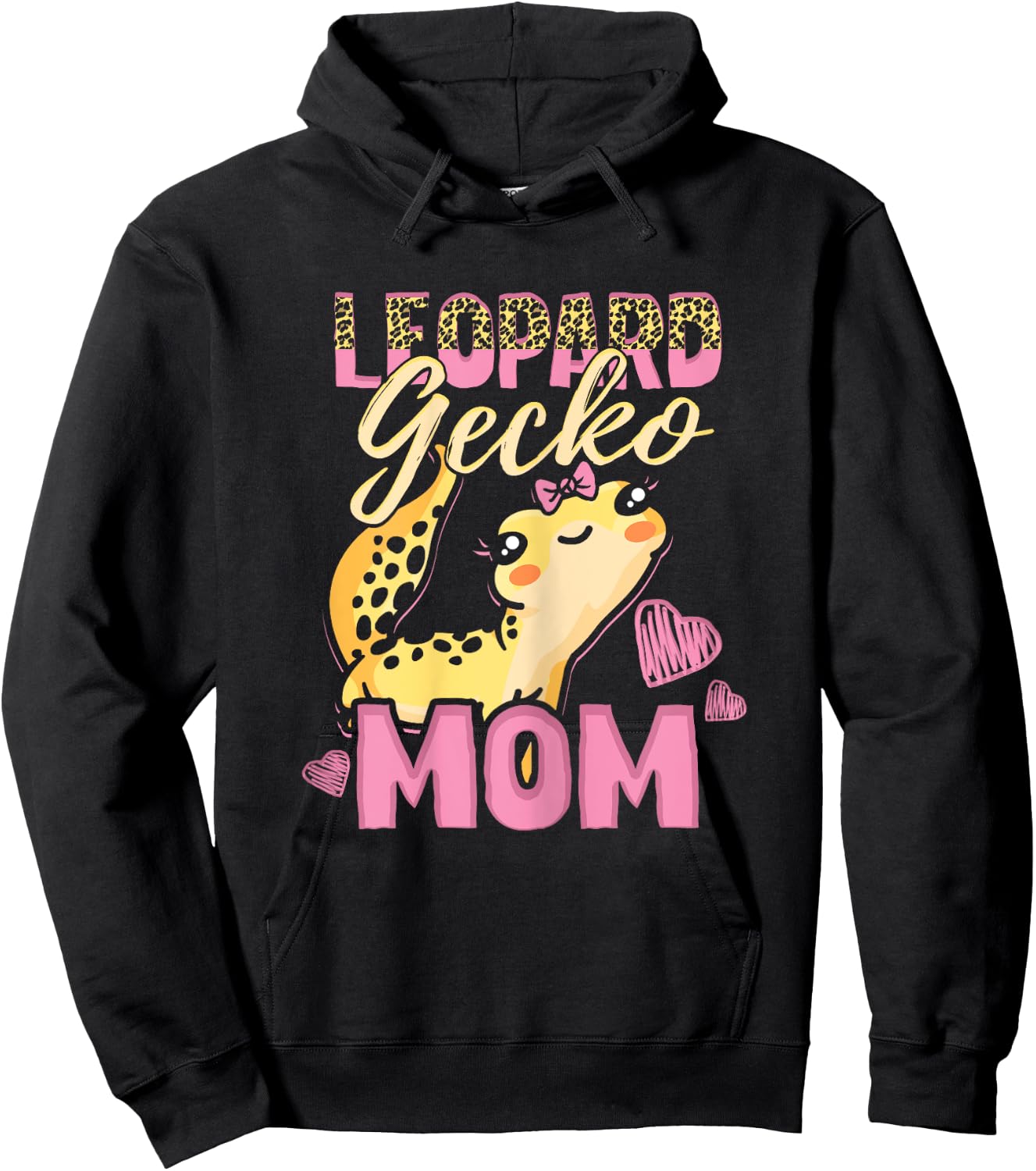 Leopard Gecko Mom Leopard Gecko Mama Hoodie - Hoodie | Black
