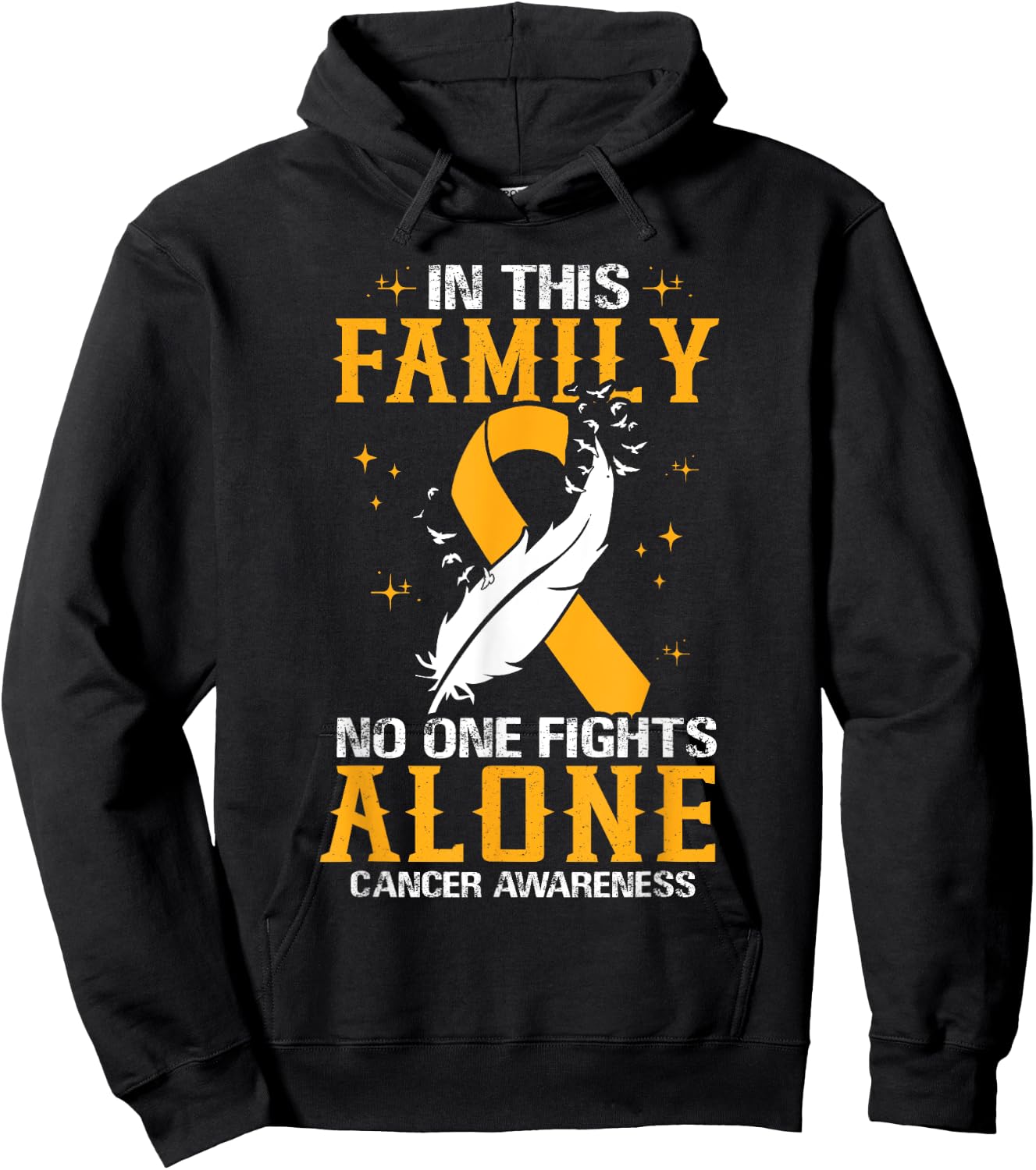 Breast Cancer Awareness, In This Family No One Fight Alone Hoodie - Hoodie | Black