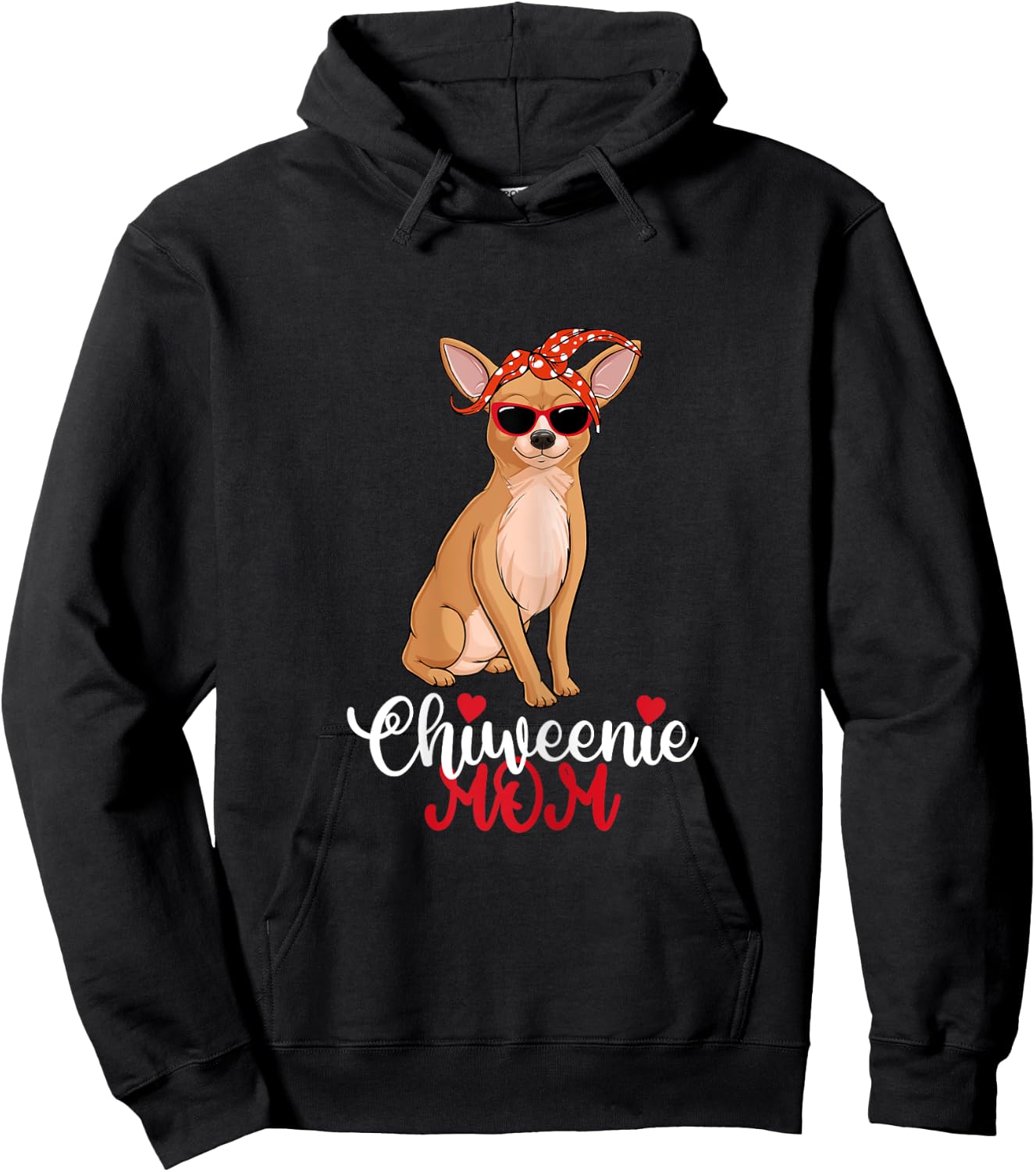 Chiweenie Dog Chiweenie Mom Hoodie - Hoodie | Black