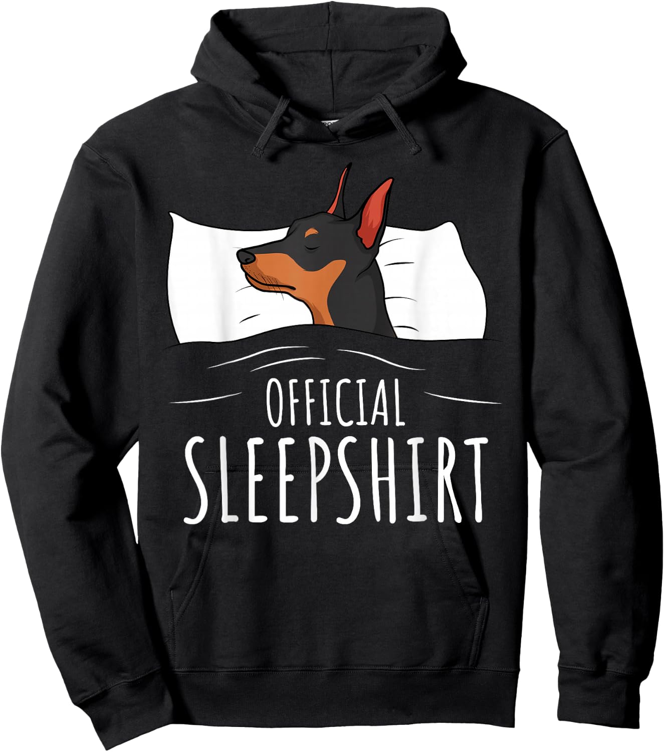 Miniature Pinscher Min Pin Dog Official Sleepshirt Hoodie - Hoodie | Black