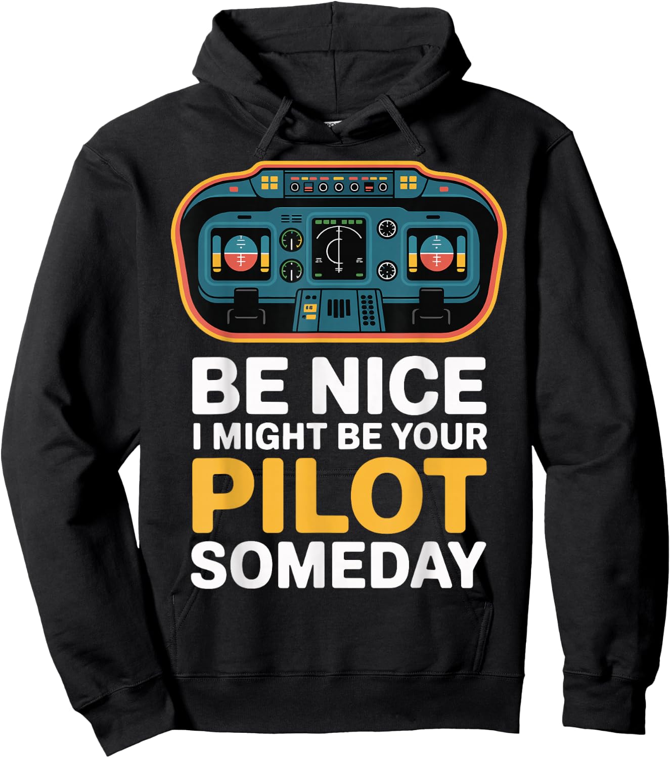 Be Nice I Might Be Your Pilot Someday Hoodie - Hoodie | Black