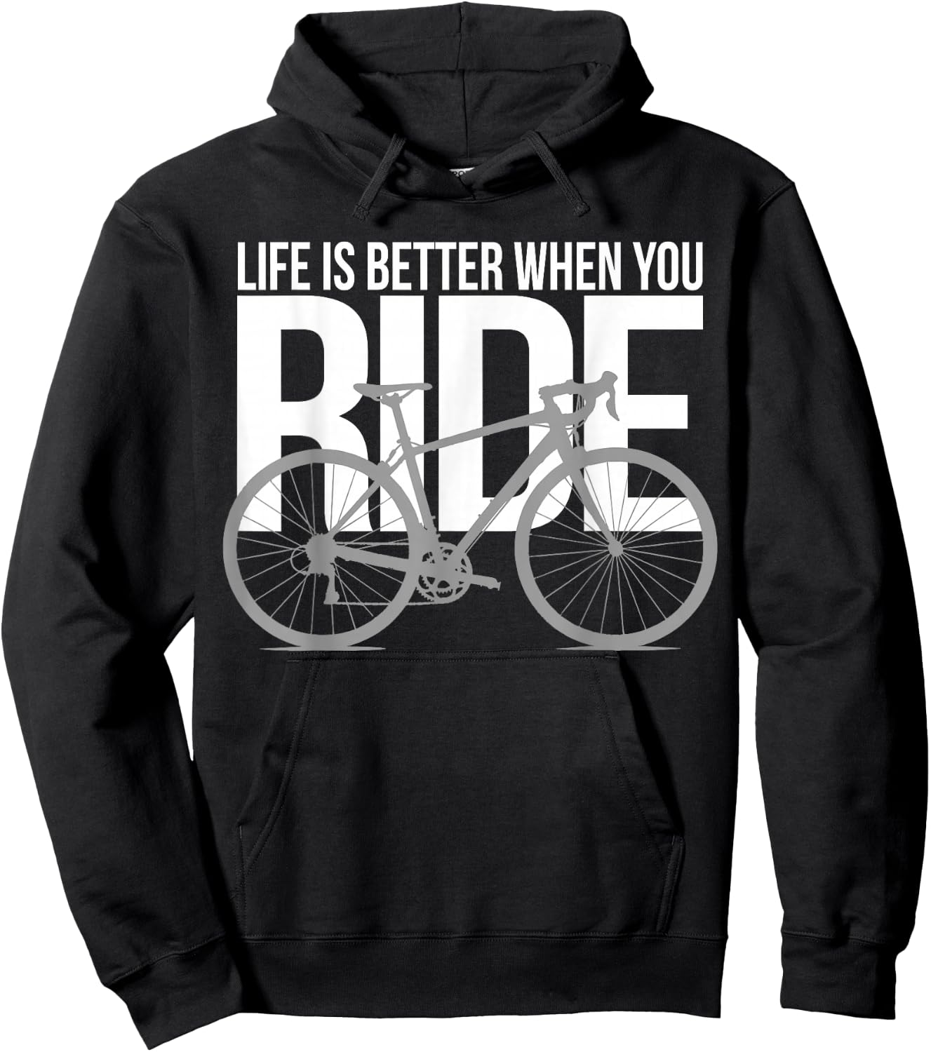 Road Bike Gift Hoodie - Hoodie | Black