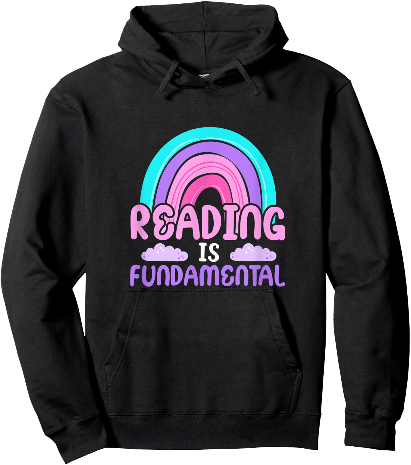 Reading Is Fundamental Book Reader Bookworm Librarian Hoodie - Hoodie | Black