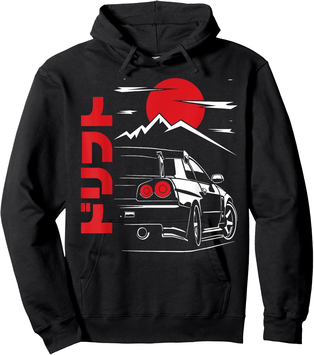 JDM Tokyo Japan Drift Race Car Tuning Retro Vintage Graphic Hoodie - Hoodie | Black