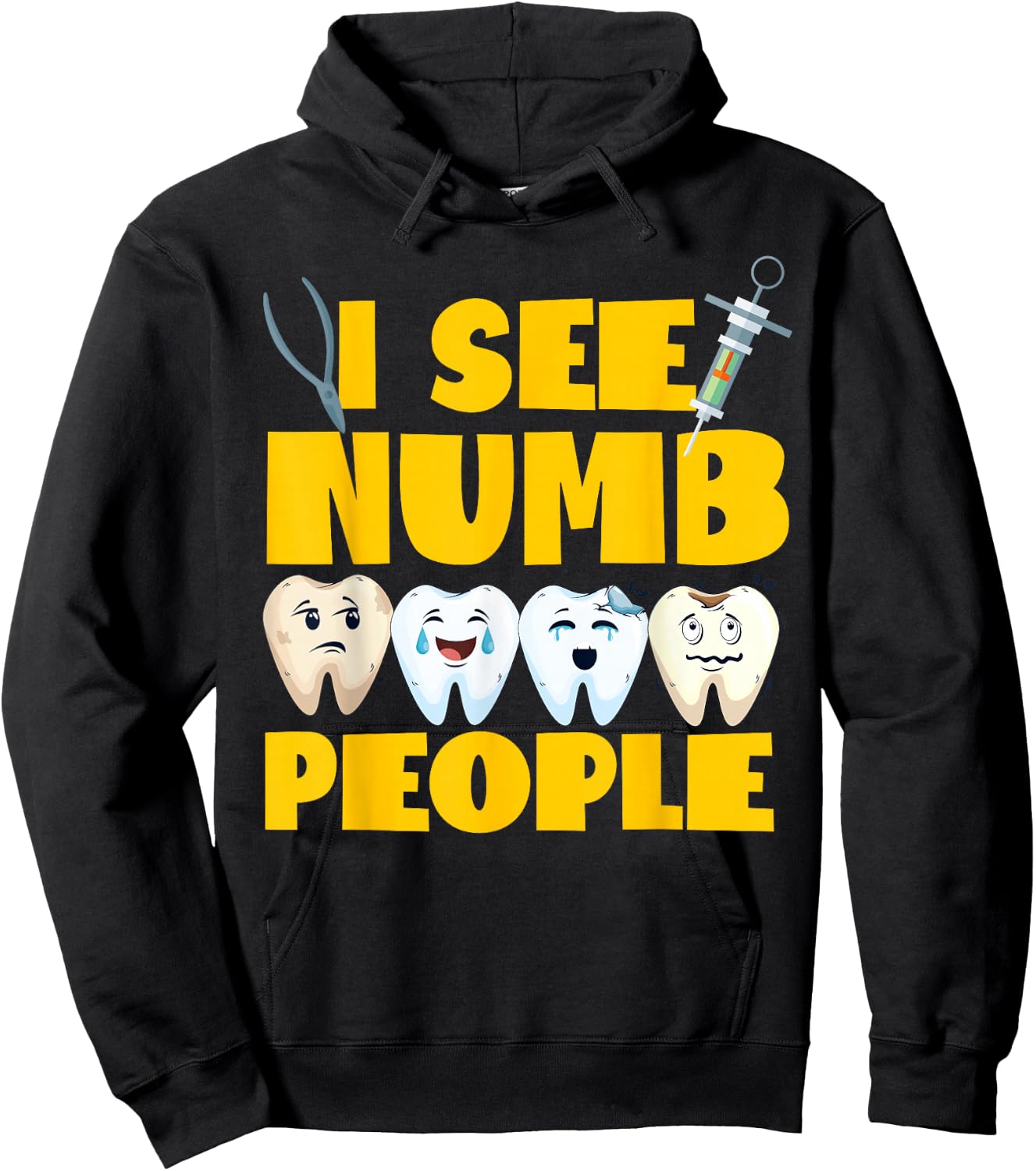 Dentist Dental Assistant Hygienist Tooth Hoodie - Hoodie | Black
