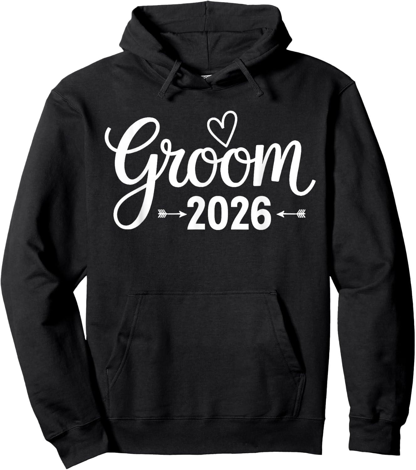 Groom Est 2026 Married Wedding Groom Party Bachelorette Hoodie - Hoodie | Black