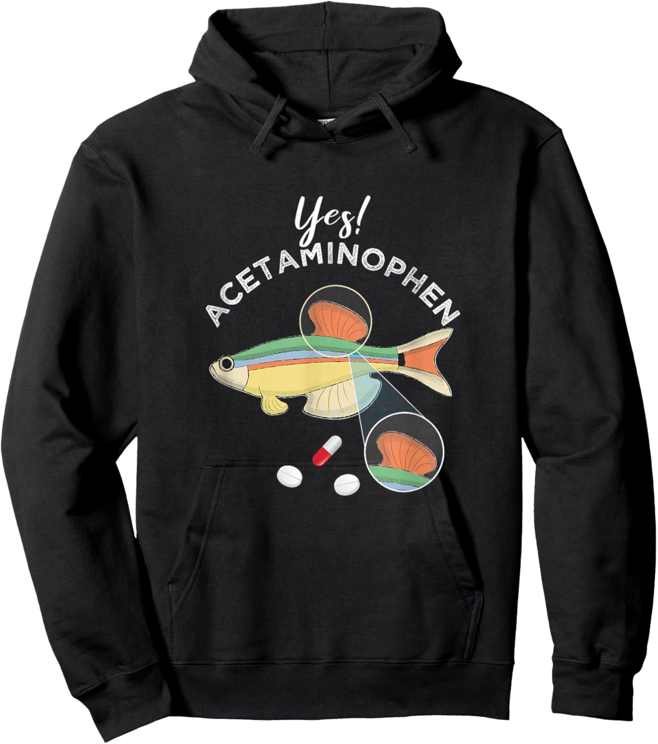 I See The Minnow Fin Meme Funny Fish Aquarium Hobbyist Hoodie - Hoodie | Black