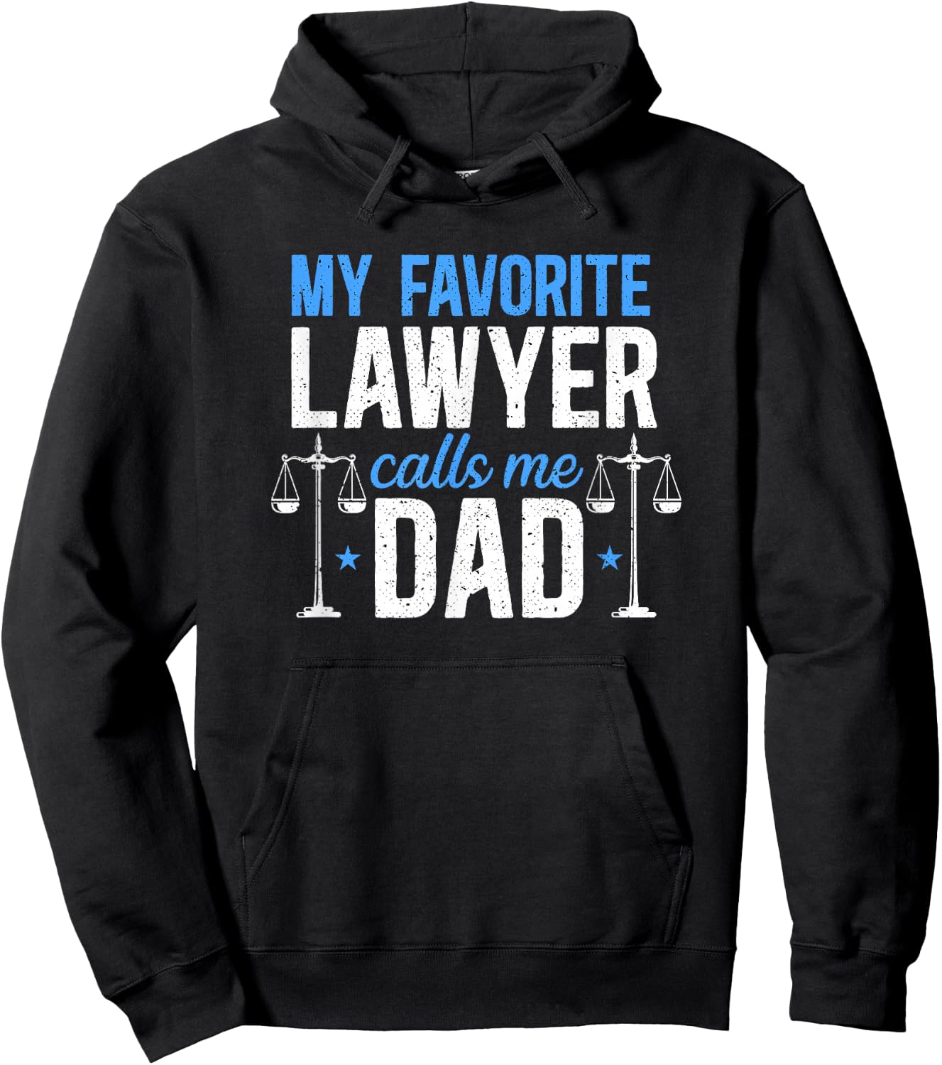 Lawyer Calls Me Dad Attorney Law School Graduation Hoodie - Hoodie | Black
