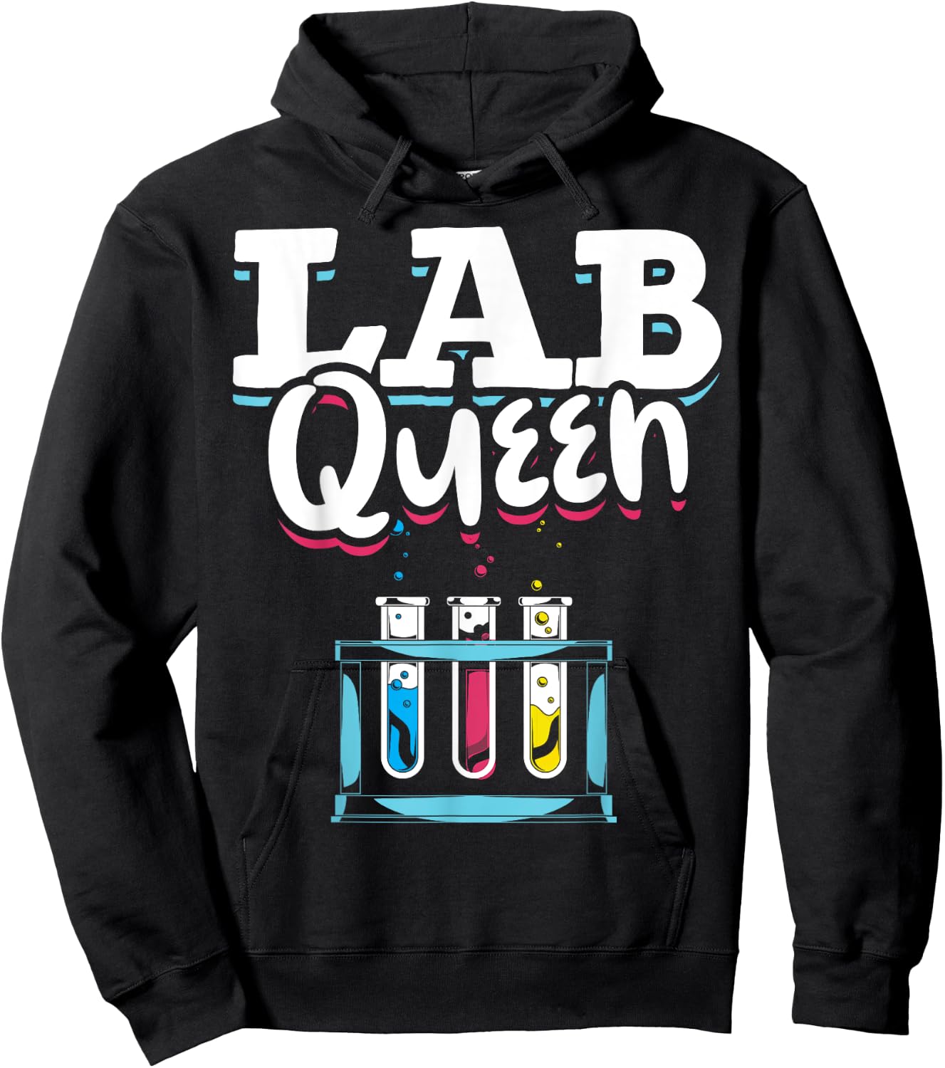 Queen Lab Technician Women Medical Laboratory Scientist Hoodie - Hoodie | Black