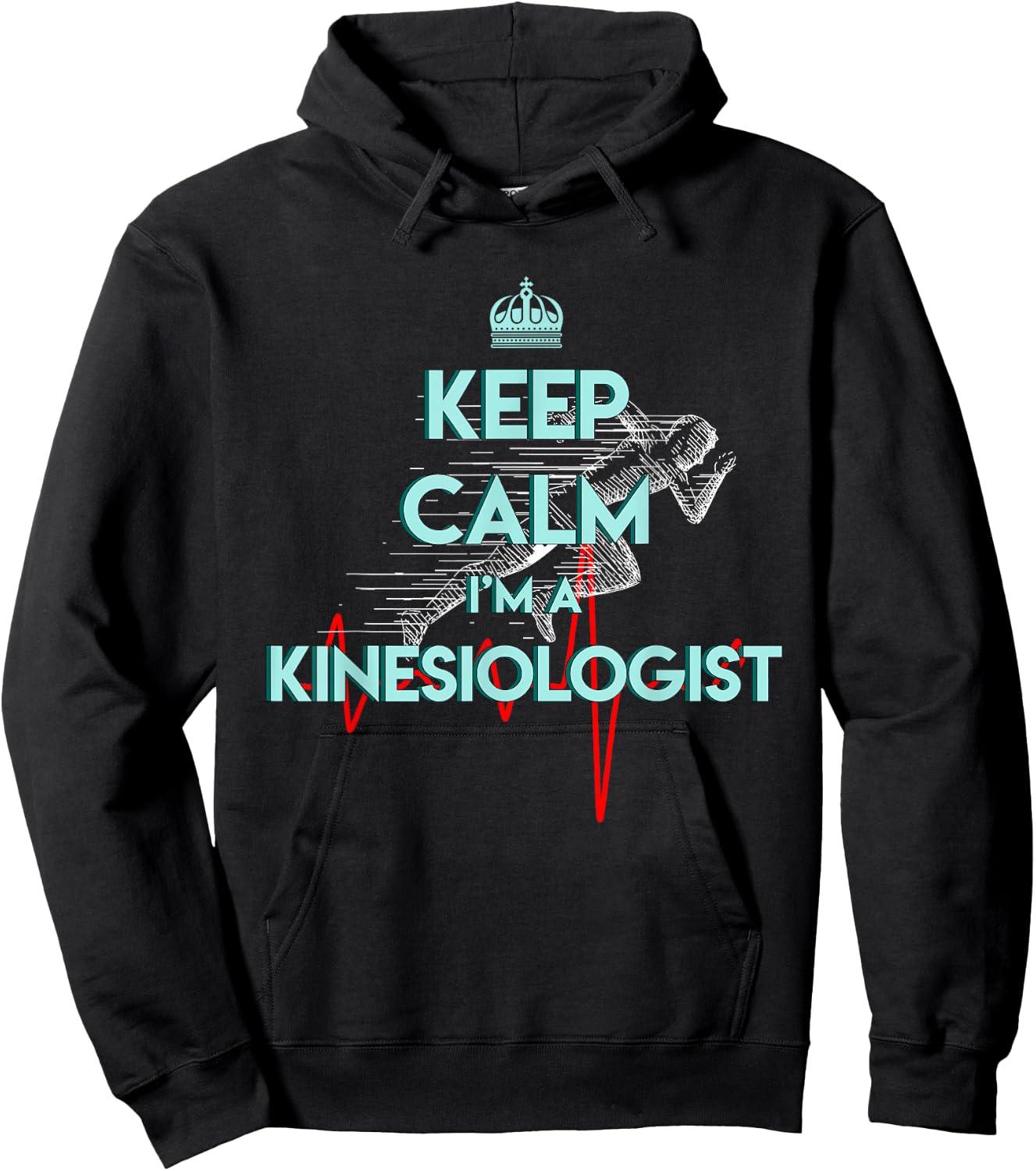Kinesiologist Profession Kinesiology Practitioner Keep Calm Hoodie - Hoodie | Black