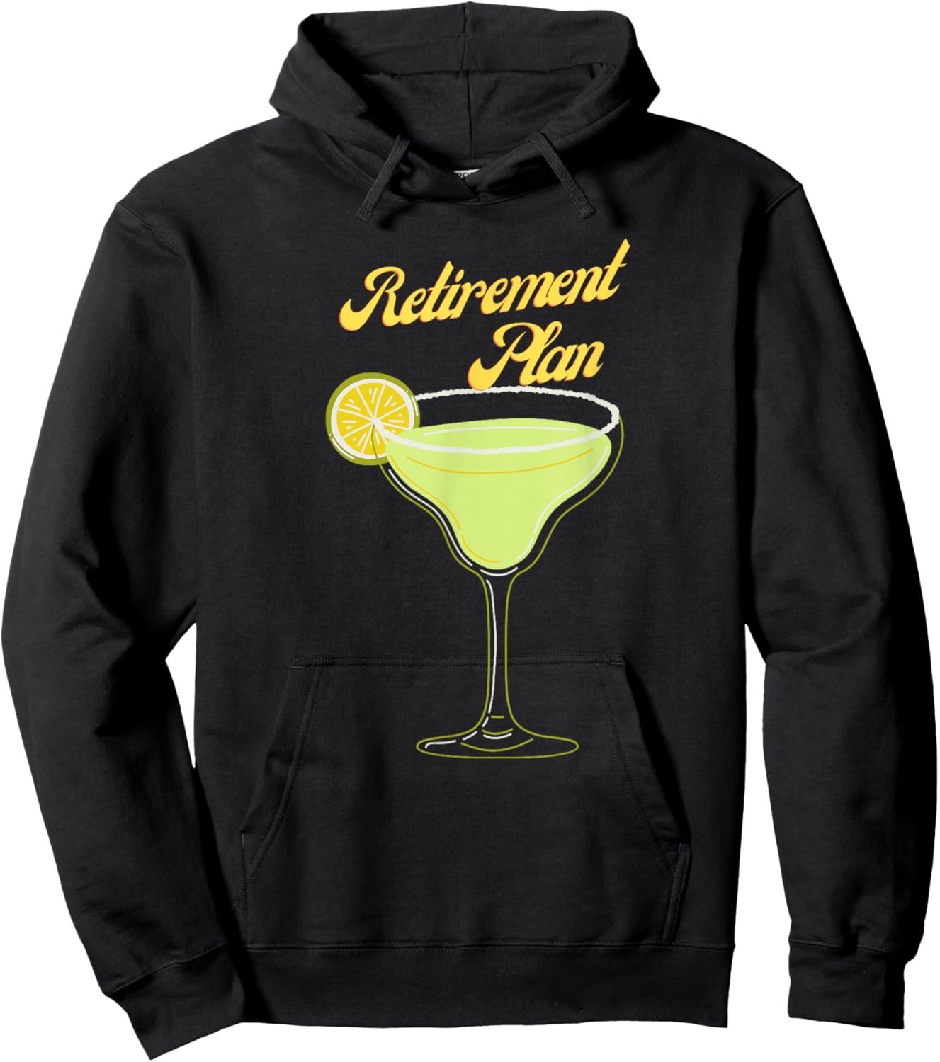 Salty Margarita Retirement Plan Hoodie - Hoodie | Black