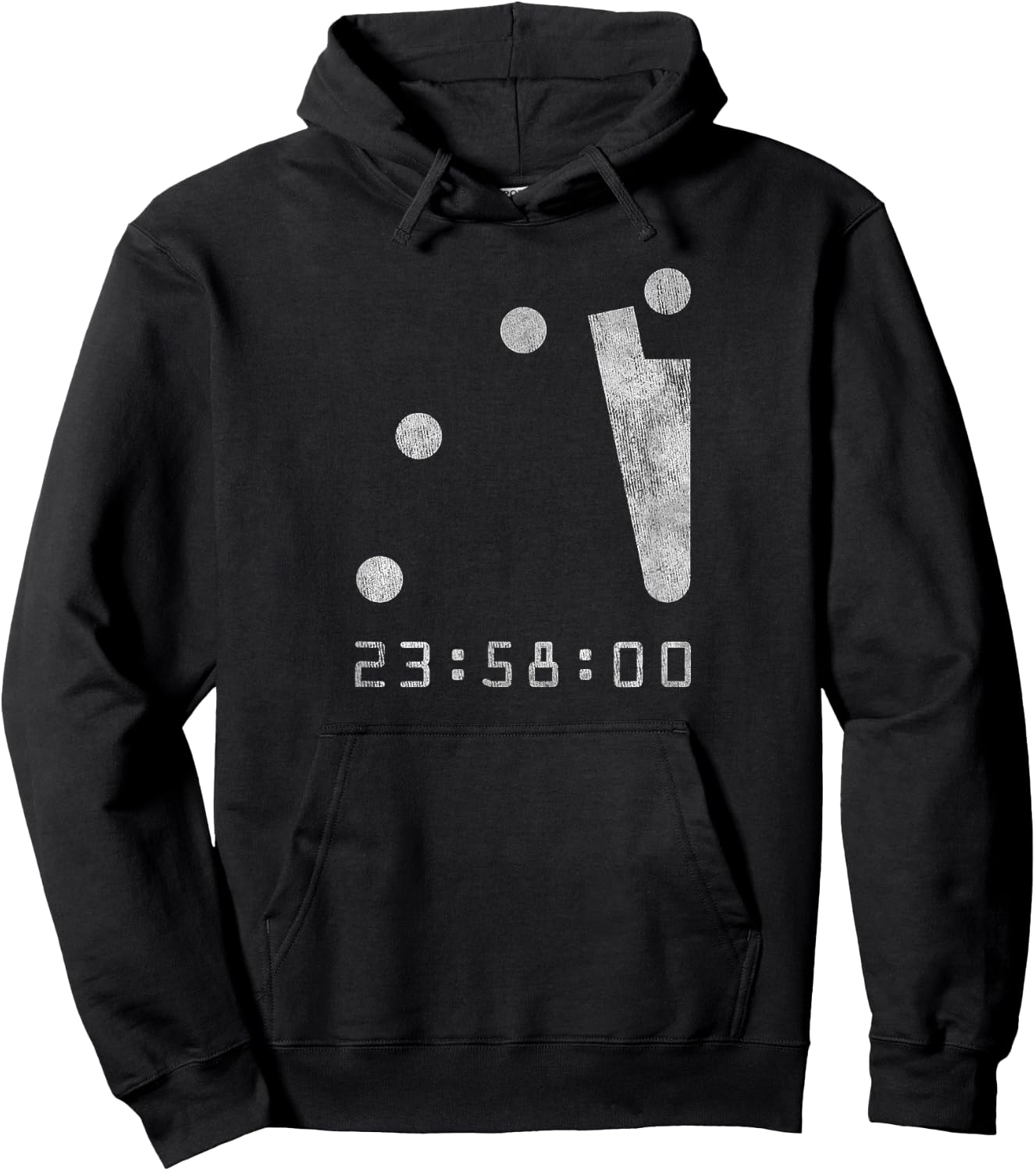 Doomsday Clock 2 Minutes to Midnight, Armageddon, Apocalypse Hoodie - Hoodie | Black