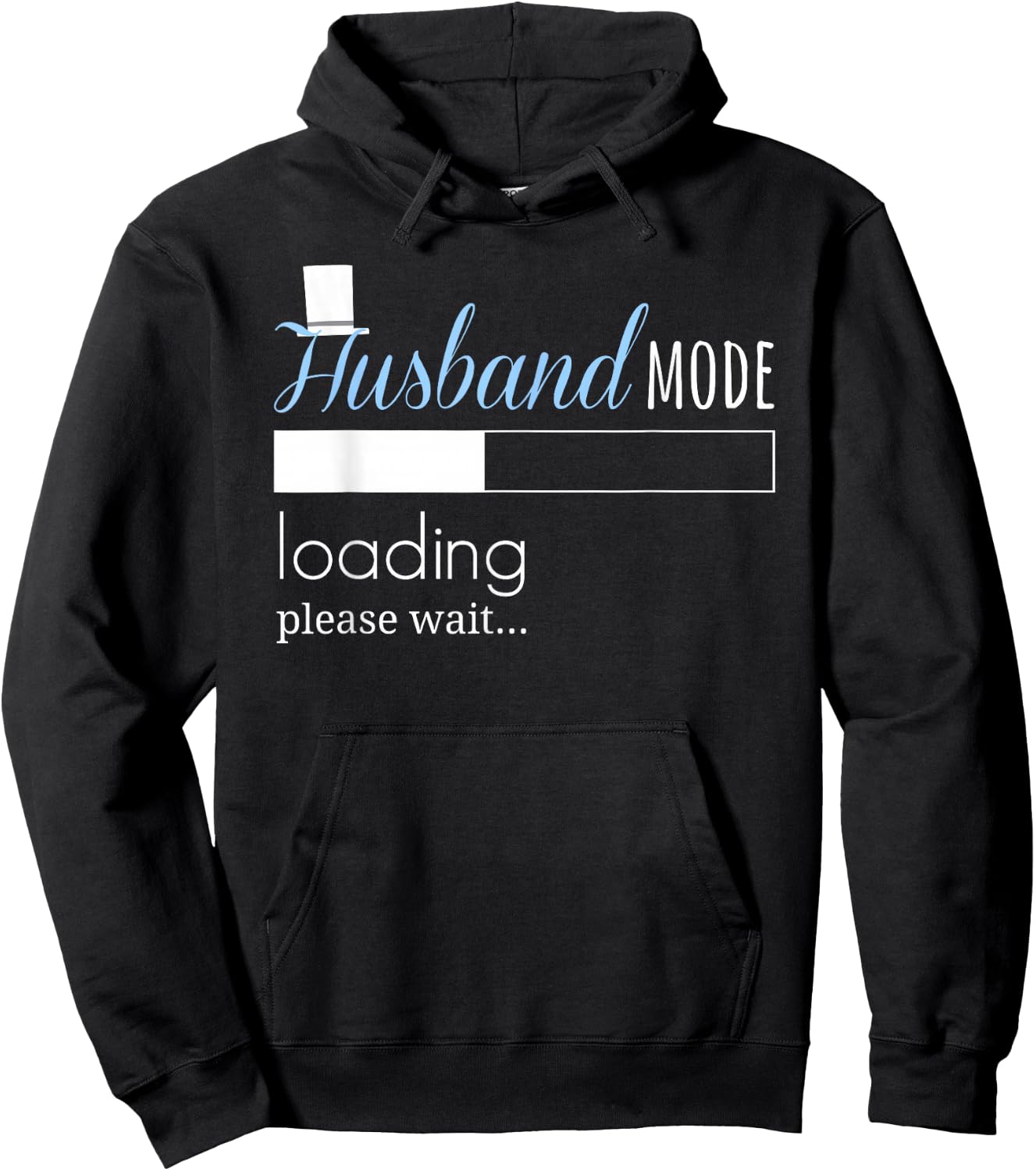 Husband Mode Loading Shirt Engaged Fiance Groom To Be Hoodie - Hoodie | Black