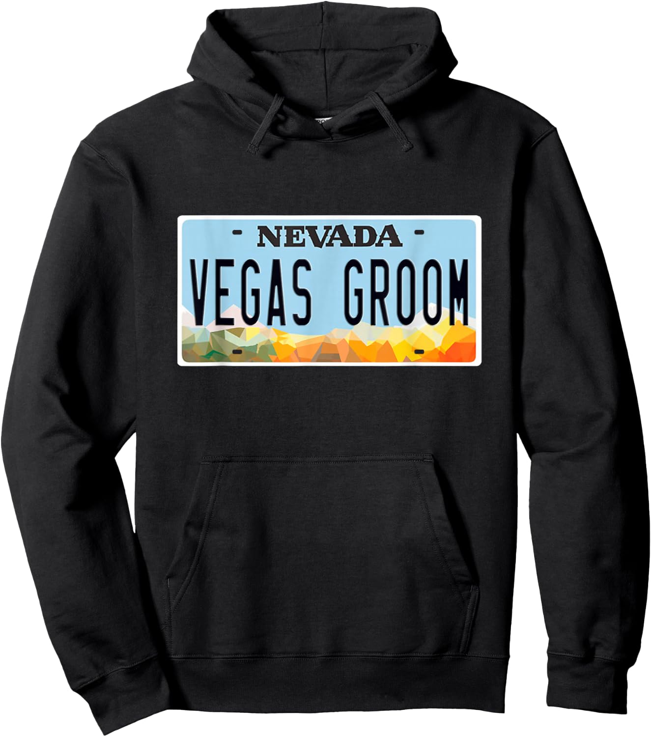 Las Vegas Groom Bride Match Wedding Bachelorette Honeymoon Hoodie - Hoodie | Black