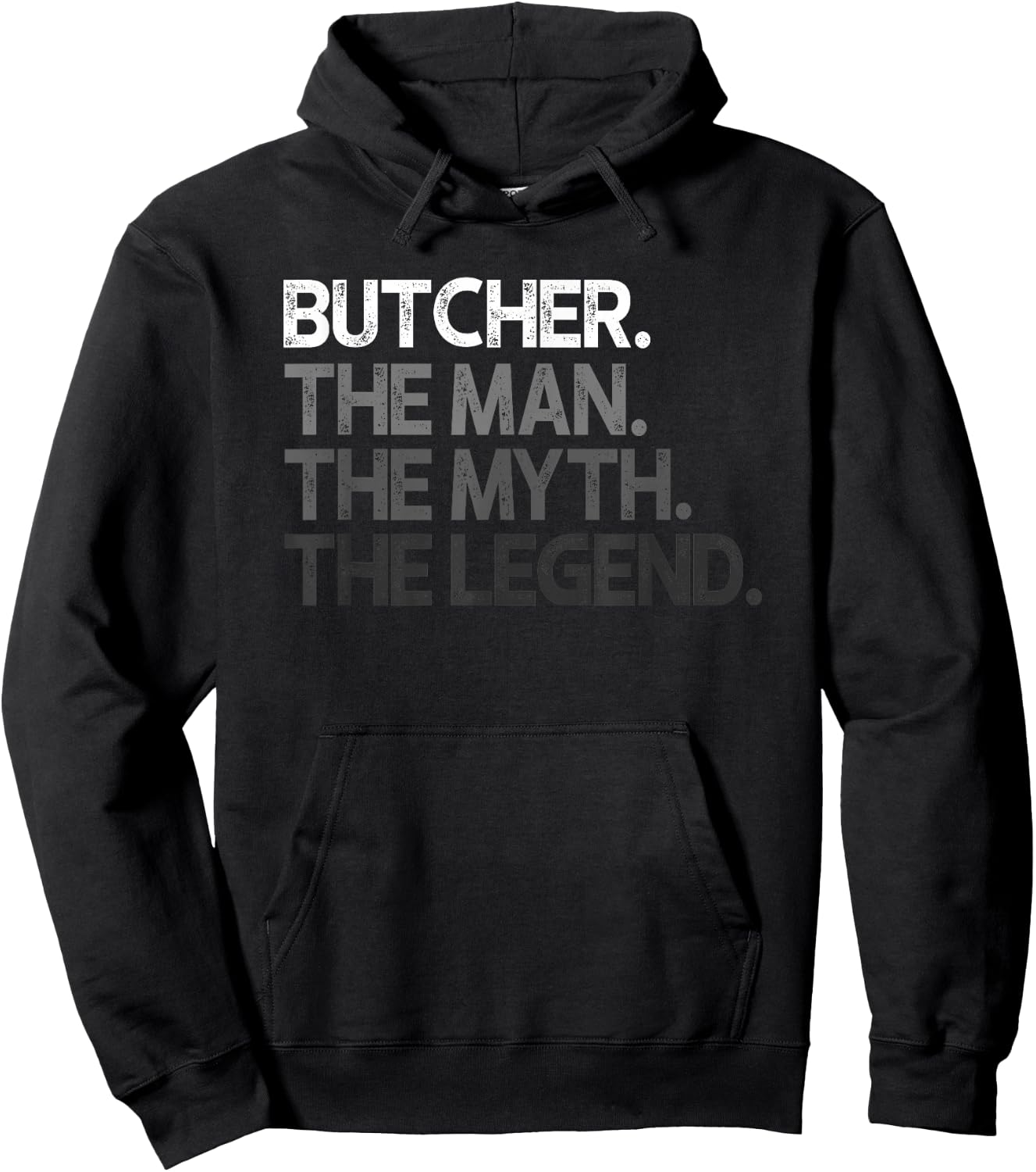 Butcher Gift Man Myth The Legend Hoodie - Hoodie | Black