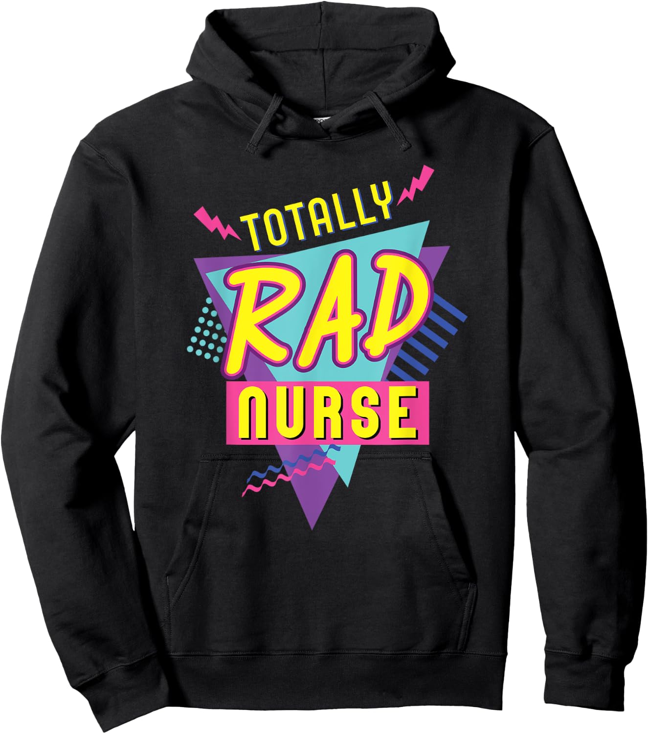 Vintage 90's Nurse Halloween Fun Nurse Costume 1990s Hoodie - Hoodie | Black