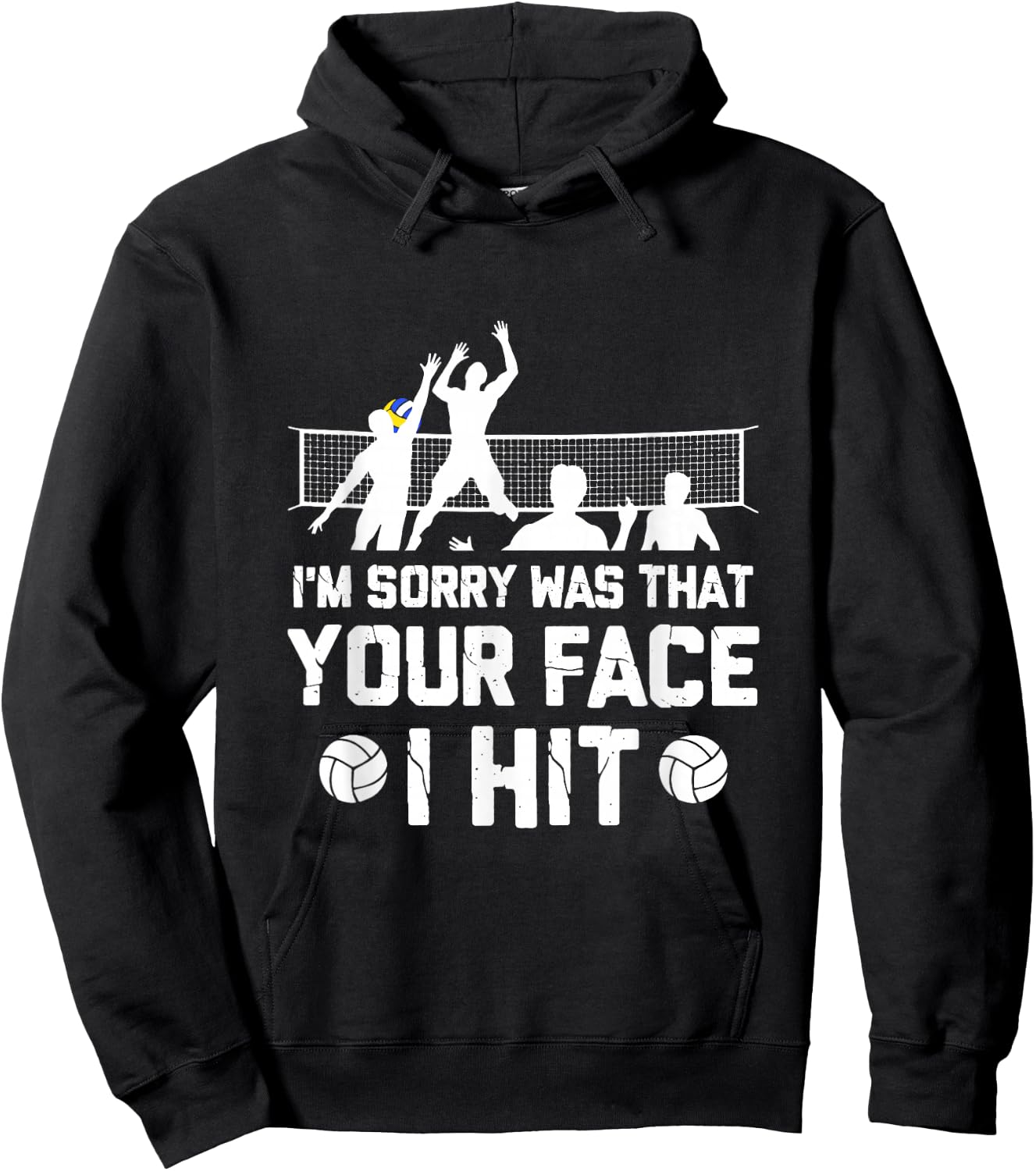 Volleyball Player - Funny Beach Volleyball Small Hoodie - Hoodie | Black