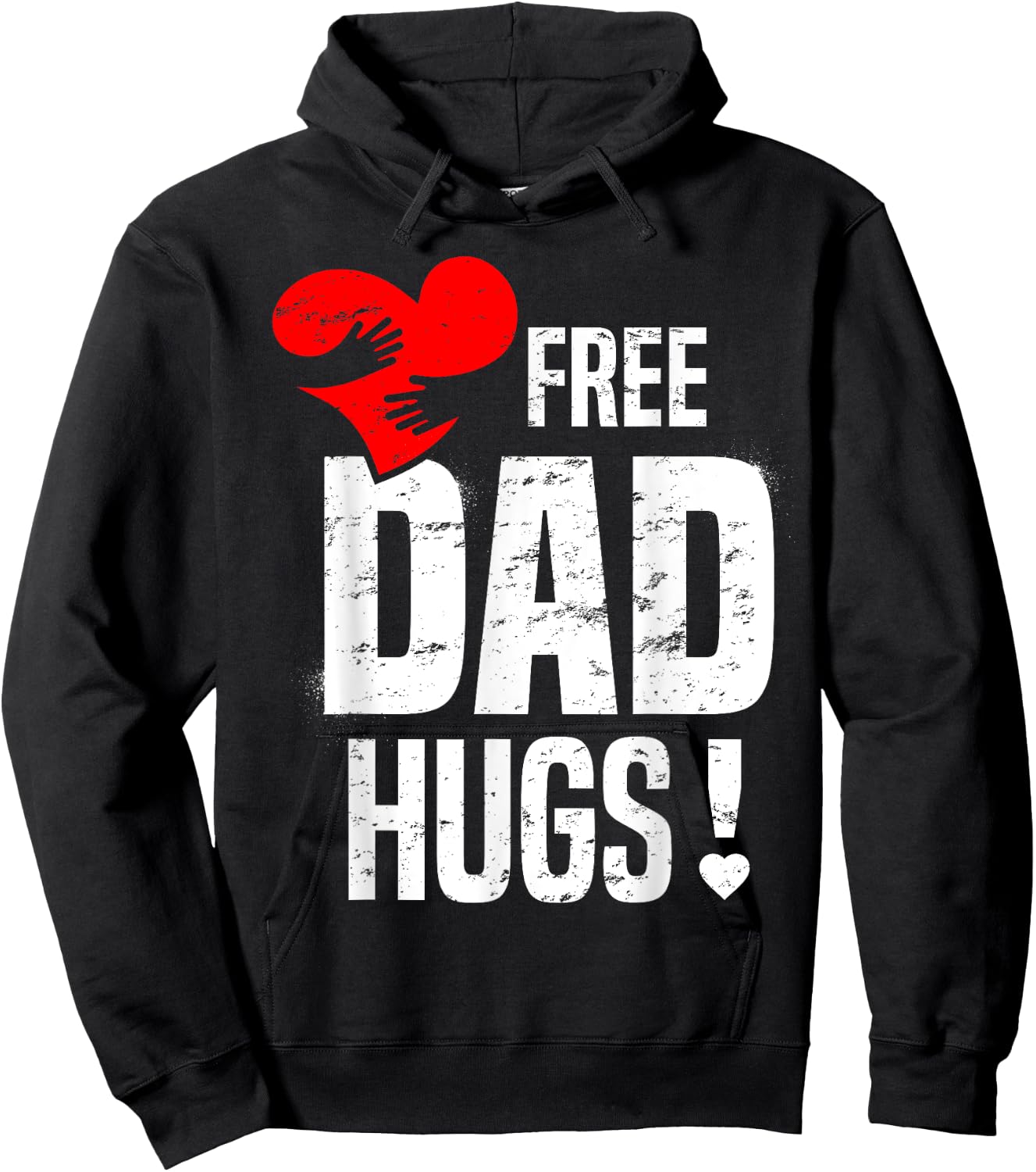 Free DAD Hugs T Shirt For Father Hoodie - Hoodie | Black