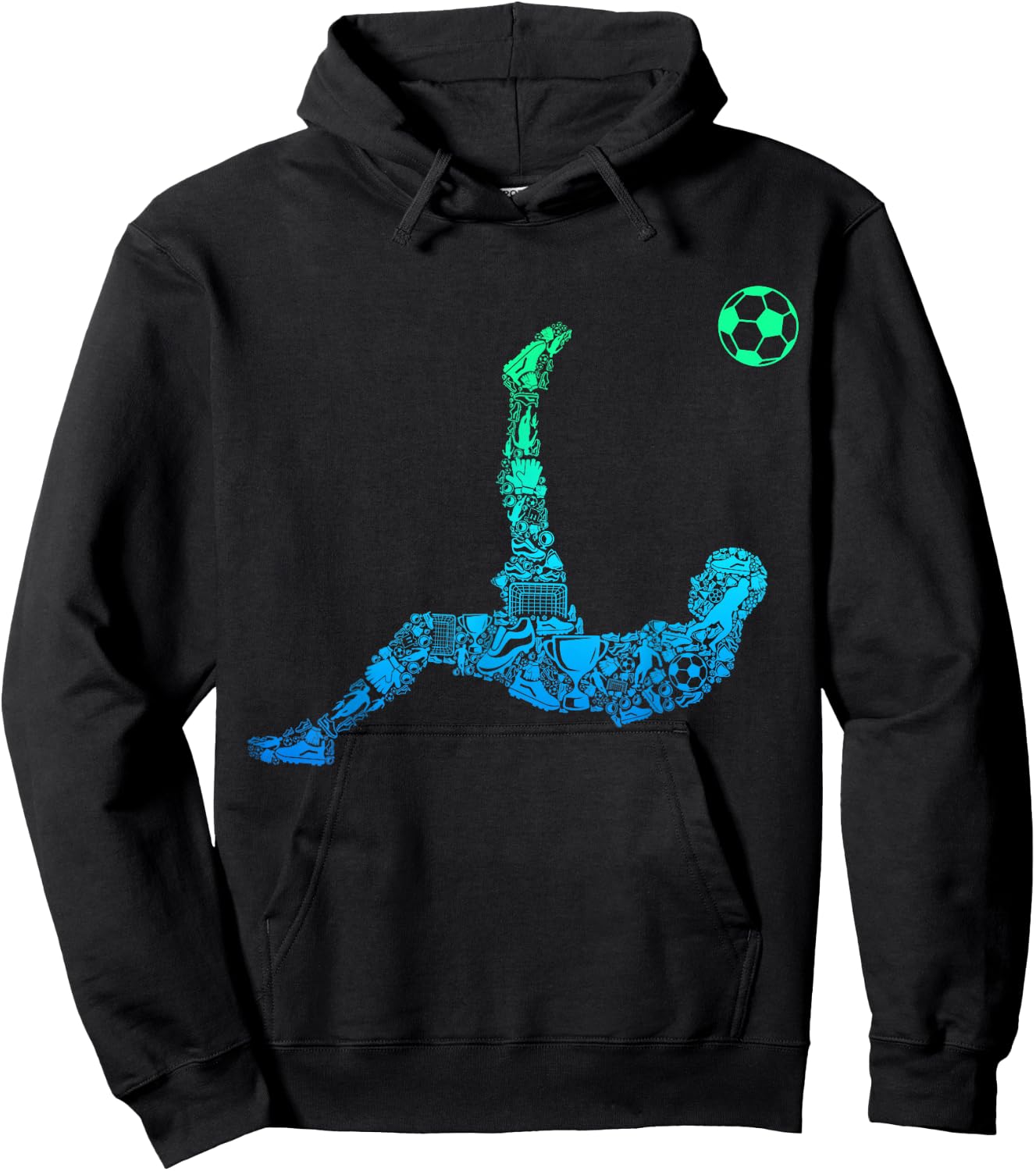 Soccer Players Men Hoodie - Hoodie | Black