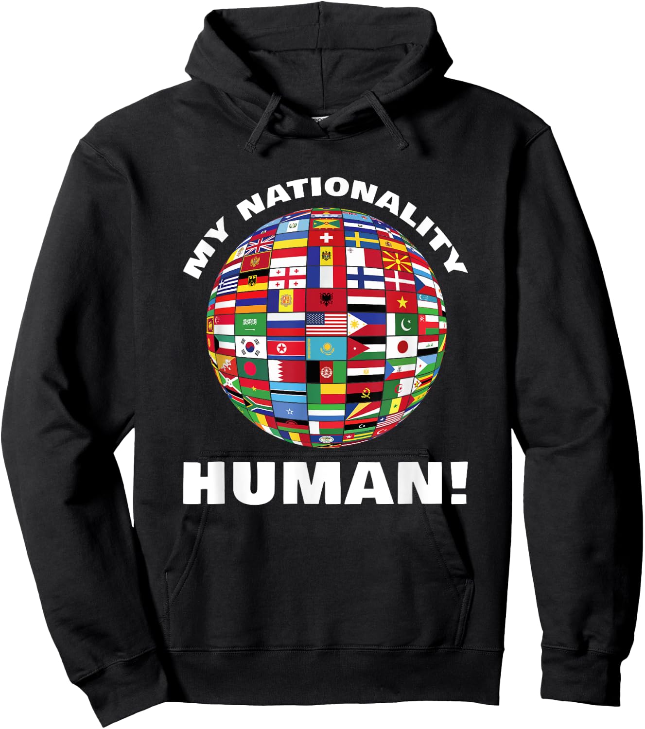 My nationality people flags country countries Hoodie - Hoodie | Black