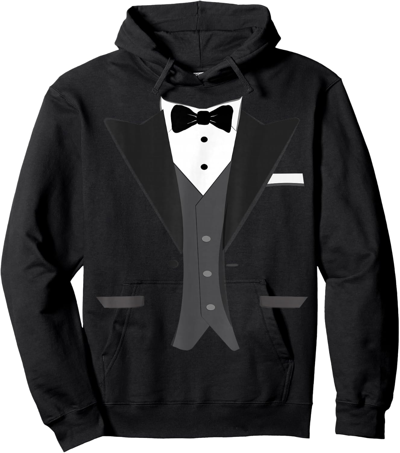 Tuxedo Halloween Wedding Groom Prom Costume Funny Hoodie - Hoodie | Black