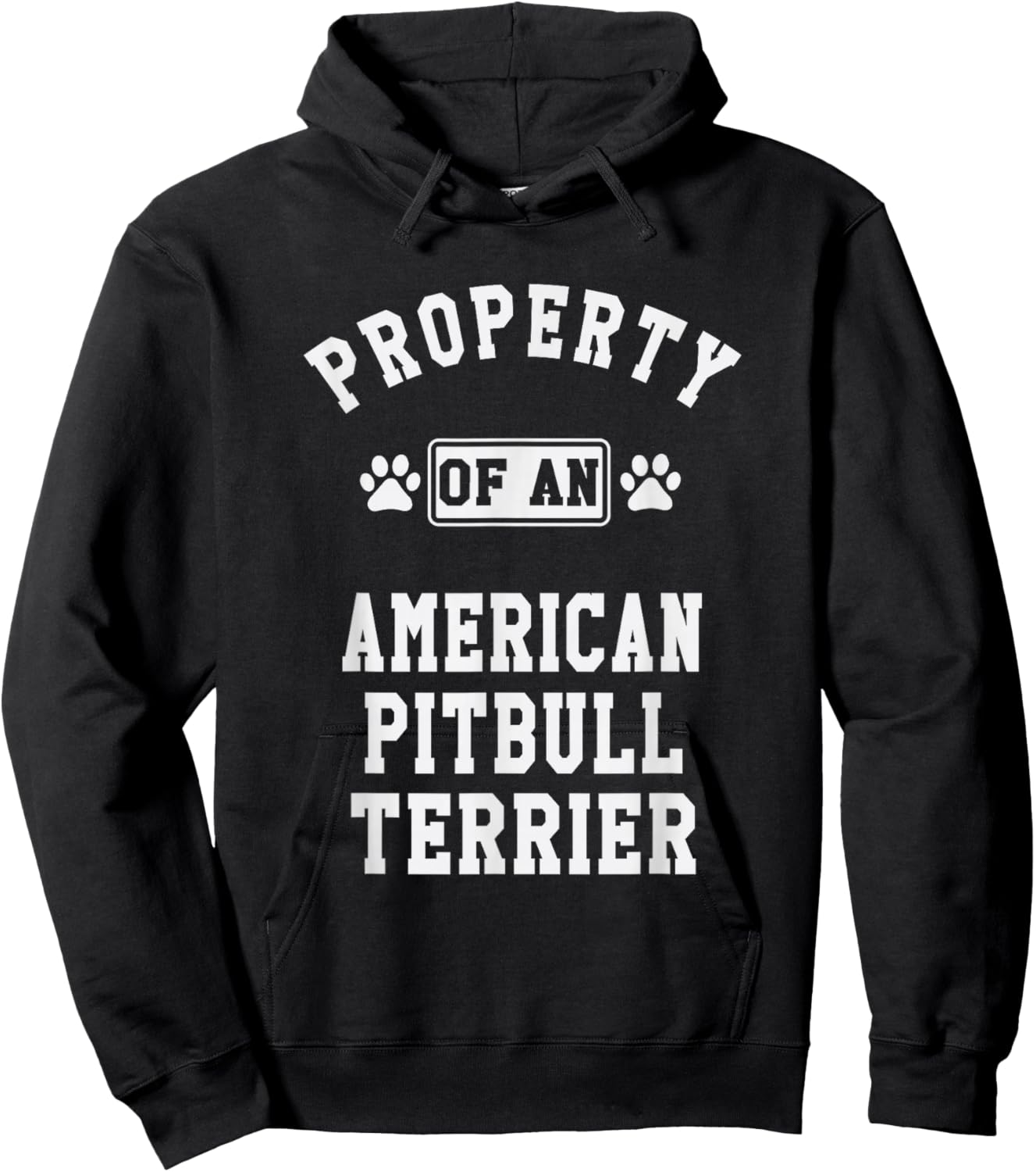 American Pitbull Terrier Property - Cute Pitbull Lover Gift Hoodie - Hoodie | Black