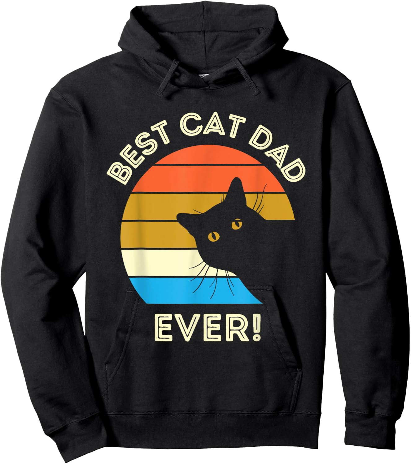 Best Cat Dad Ever Men Hoodie - Hoodie | Black