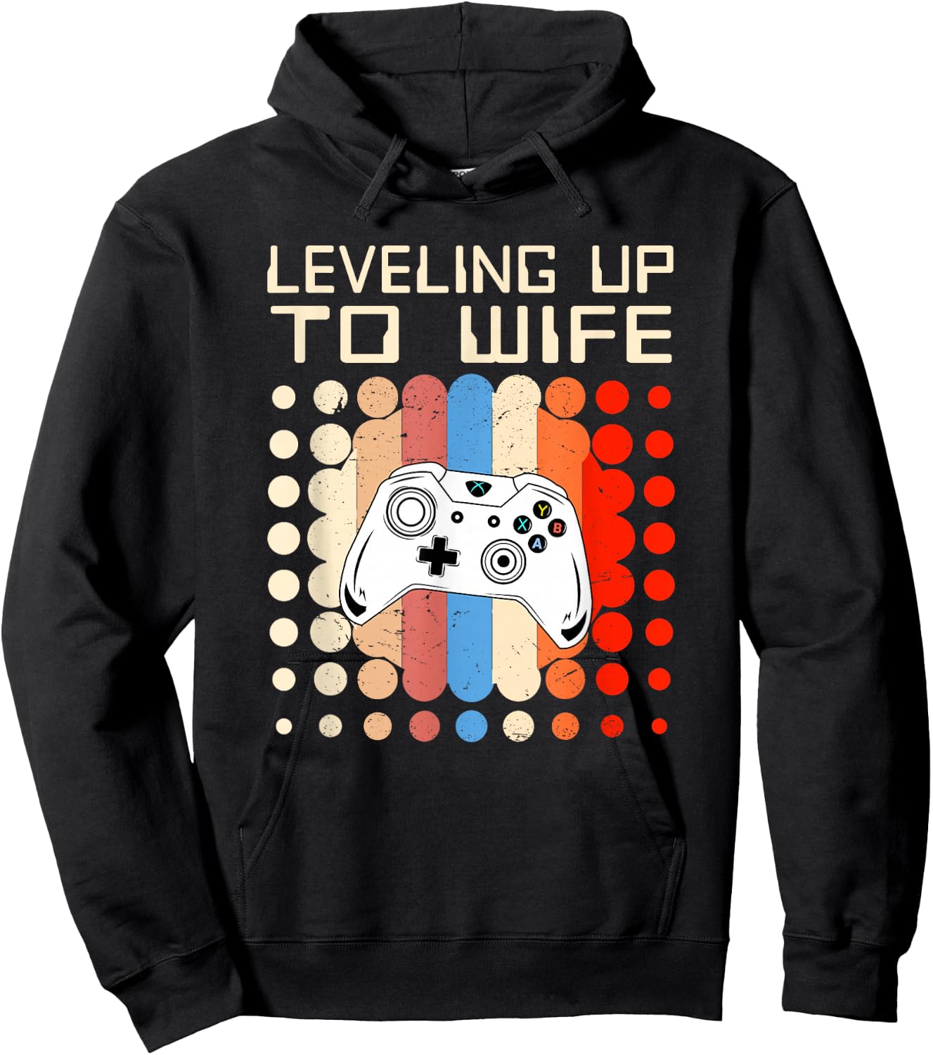 Leveling Up To Wife Gaming Engagement Bride Announcement Hoodie - Hoodie | Black