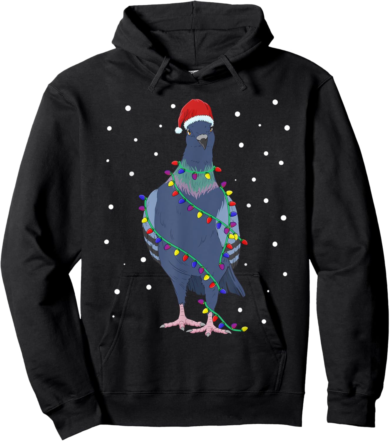 Pigeons Christmas Outfit Pigeon Breeder Christmas Hoodie - Hoodie | Black