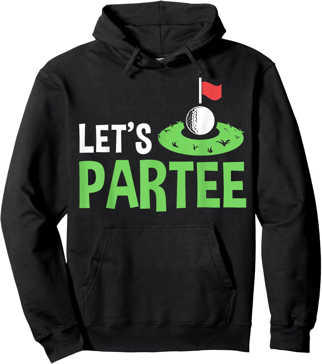Golf Player Costume Golfing Outfits Golf Pun Let's Partee Hoodie - Hoodie | Black
