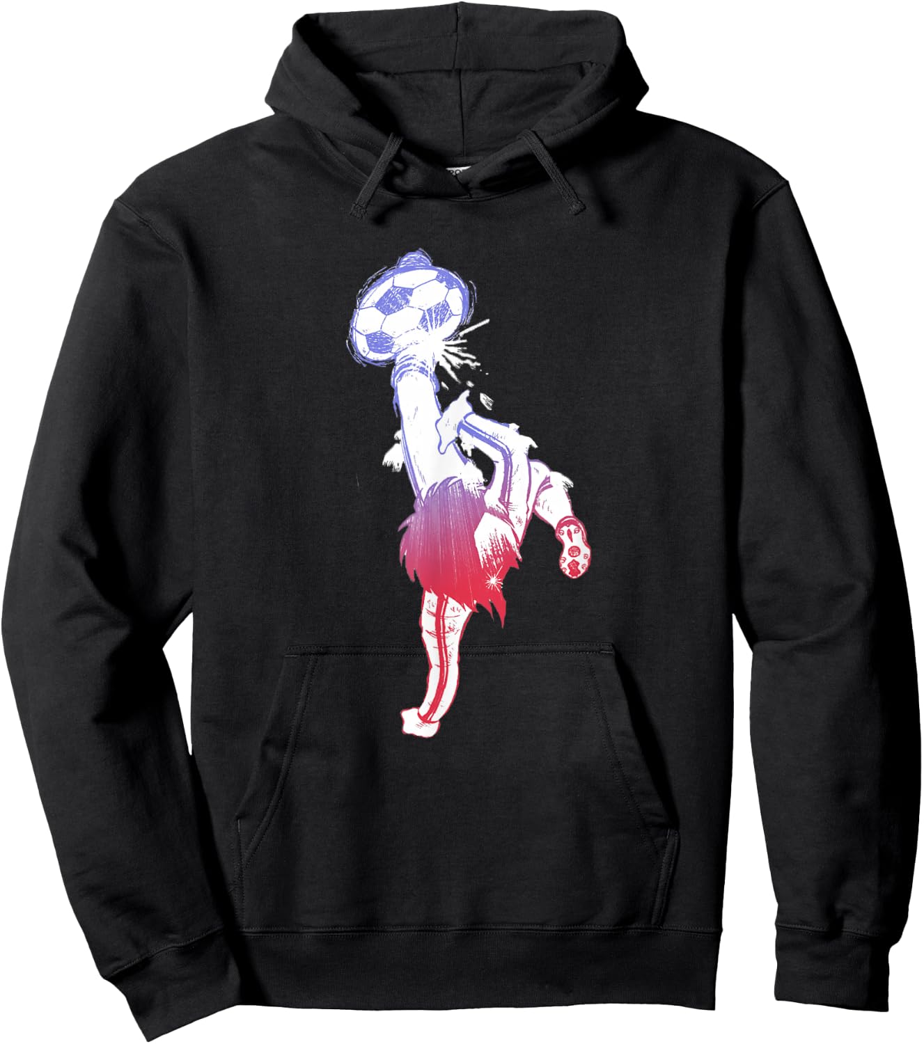 Captain Tsubasa Gradation (Kick) Hoodie - Hoodie | Black